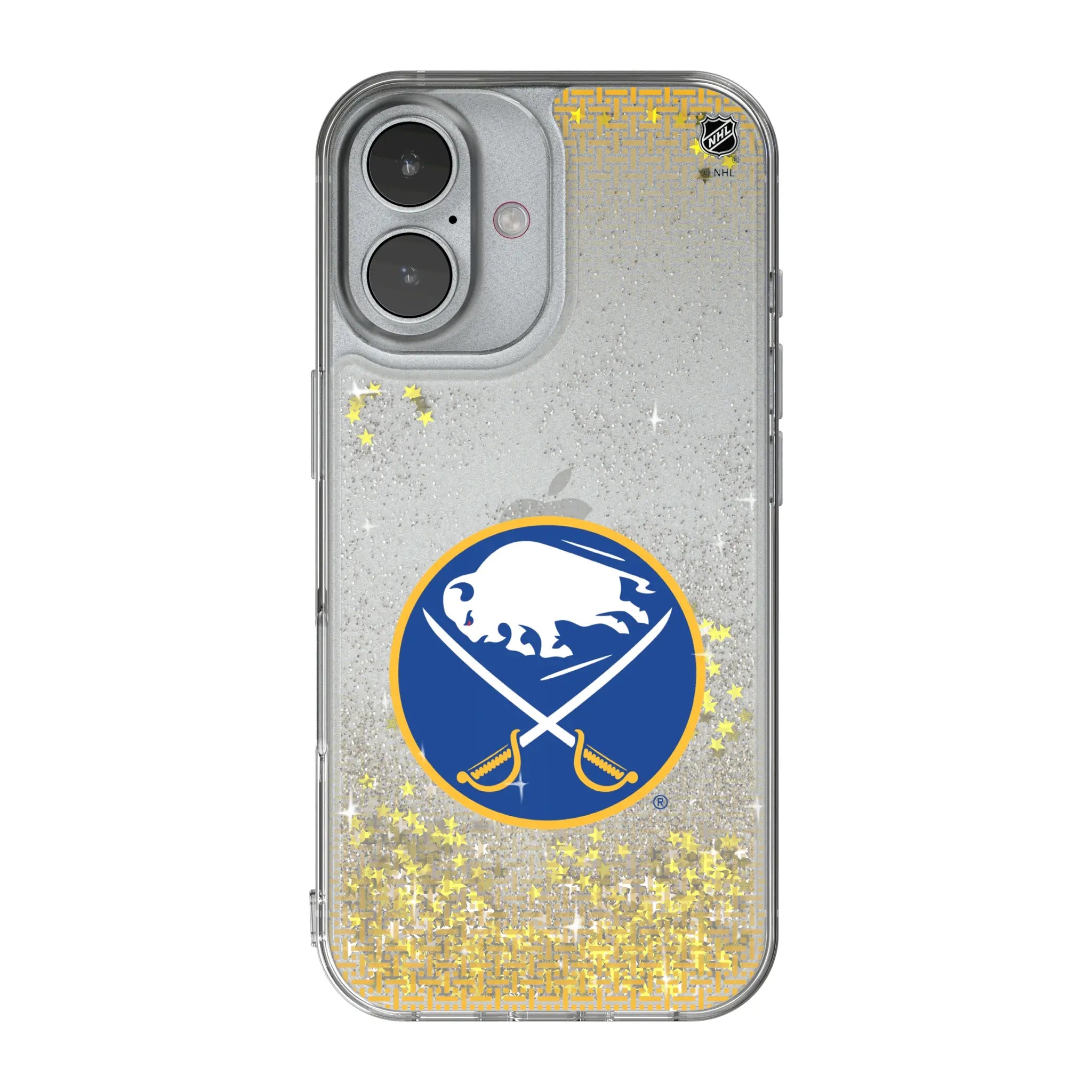 Buffalo Sabres Linen Glitter Phone Case