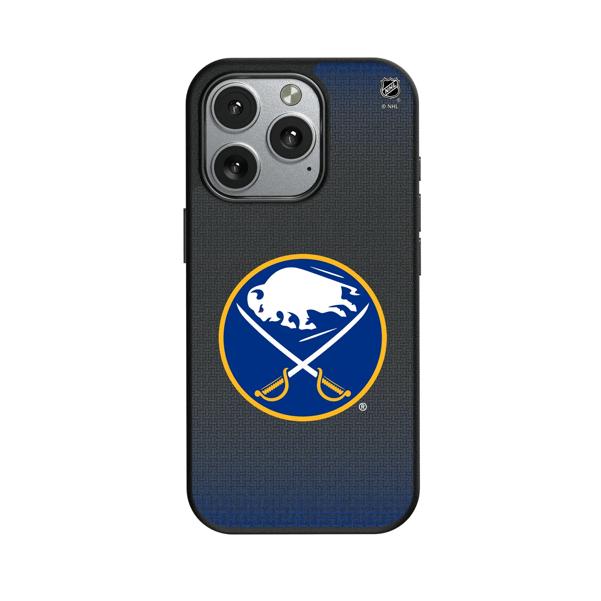 Buffalo Sabres Linen MagSafe Compatible Phone Case for Apple iPhone