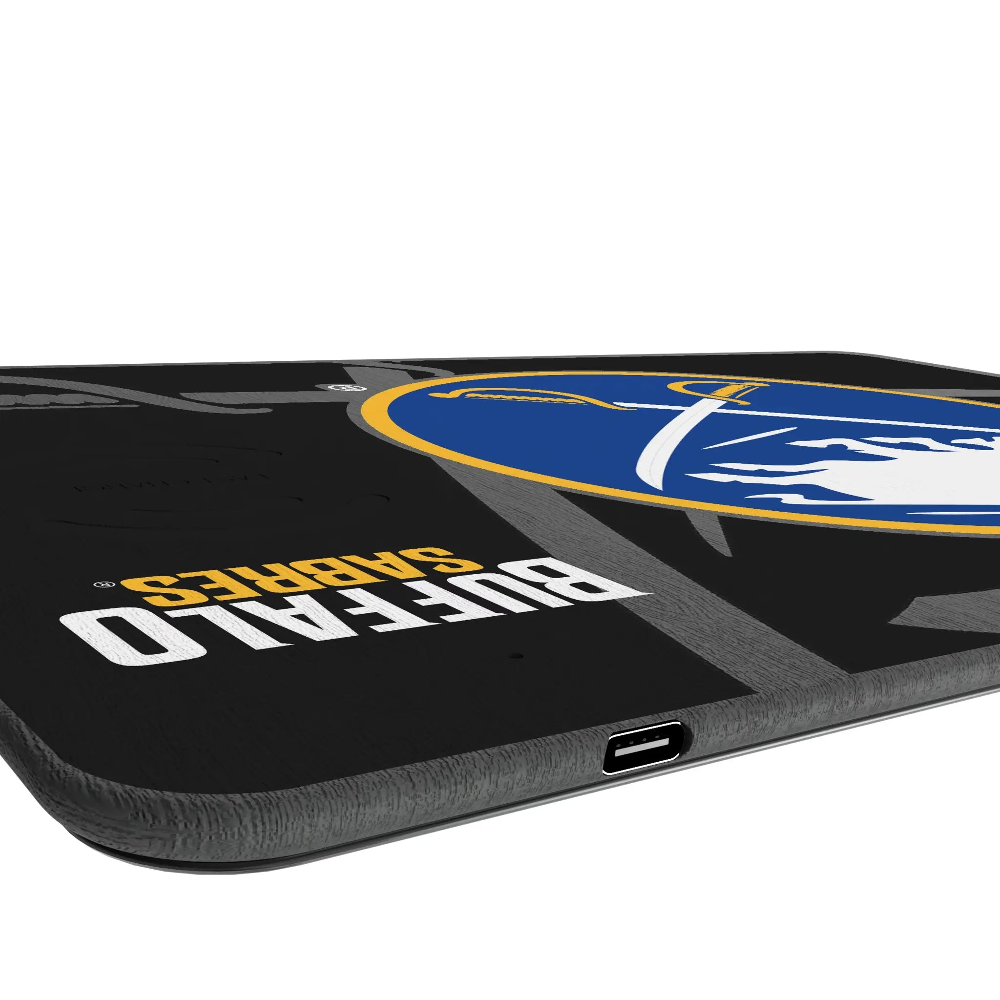 Buffalo Sabres Monocolor Tilt 15-Watt Wireless Charger and Mouse Pad