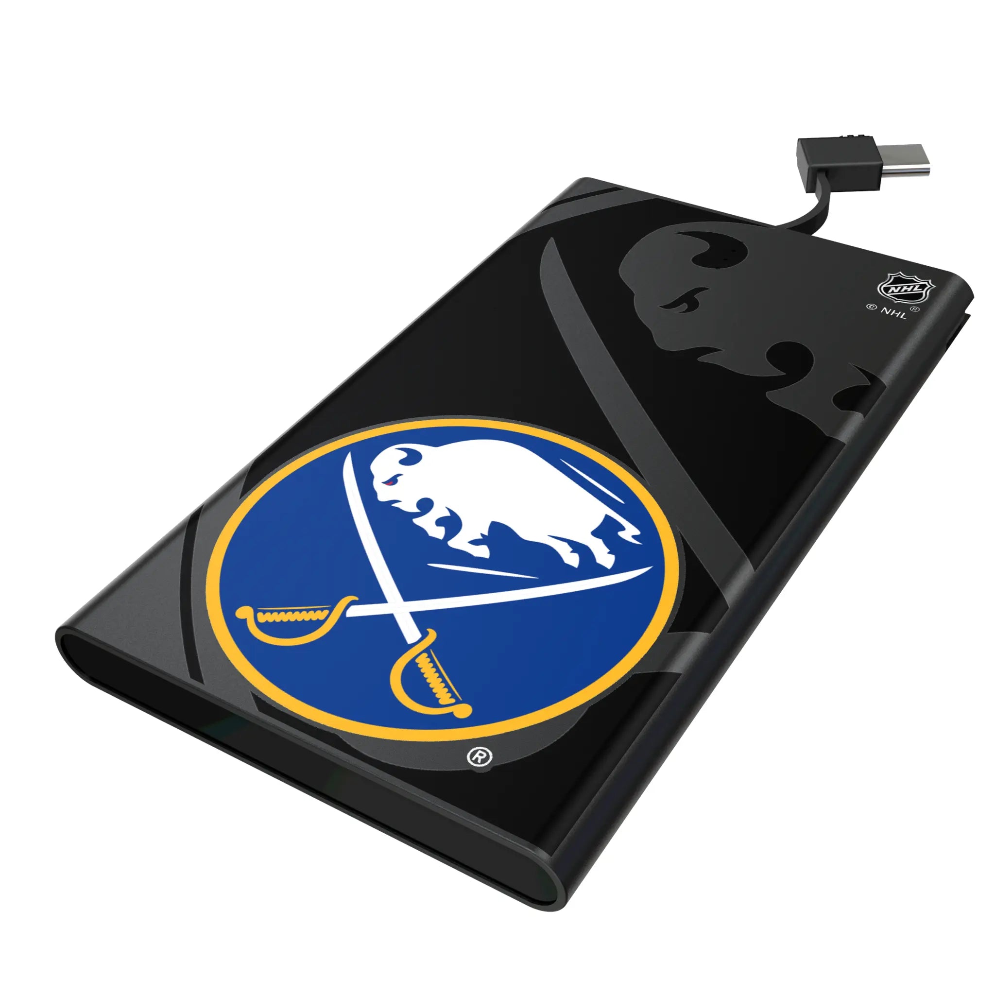 Buffalo Sabres Monocolor Tilt 5000mAh Flat Powerbank