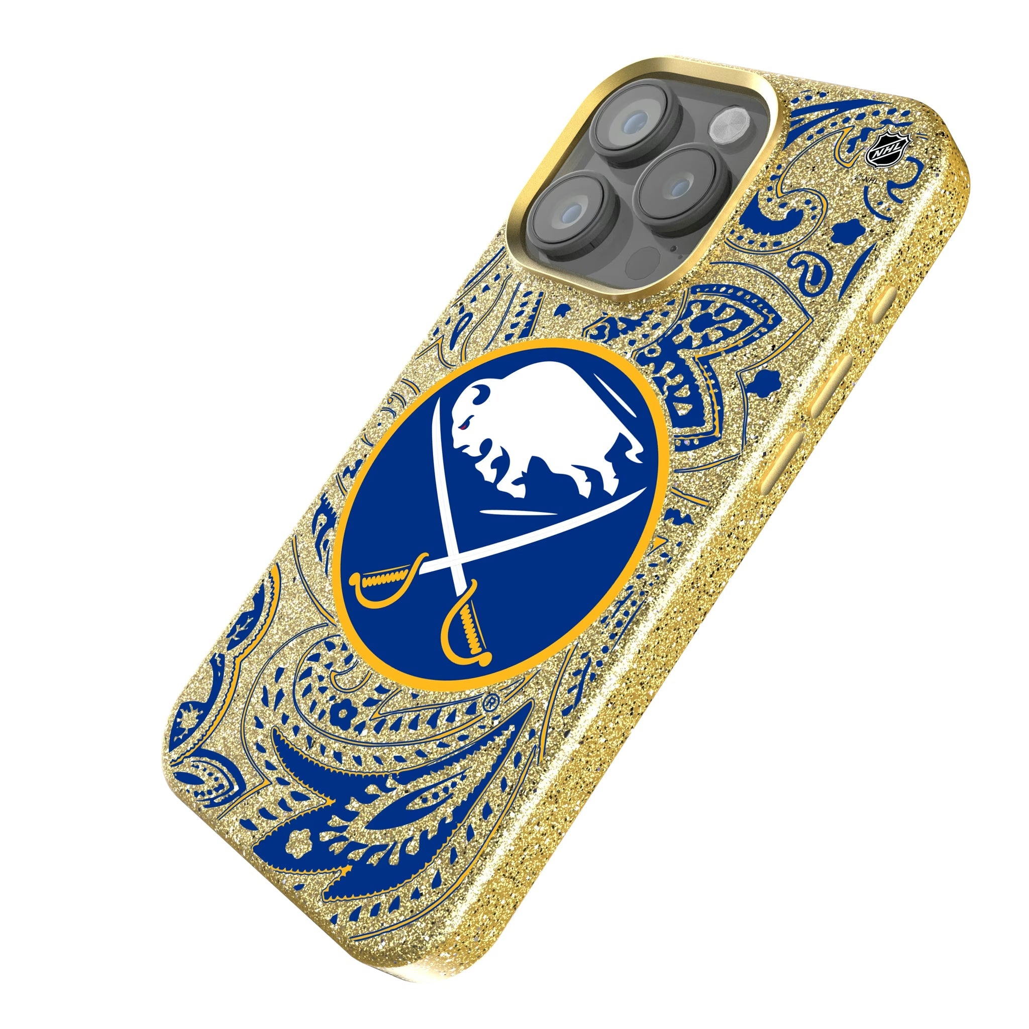 Buffalo Sabres Paisley Bling Phone Case