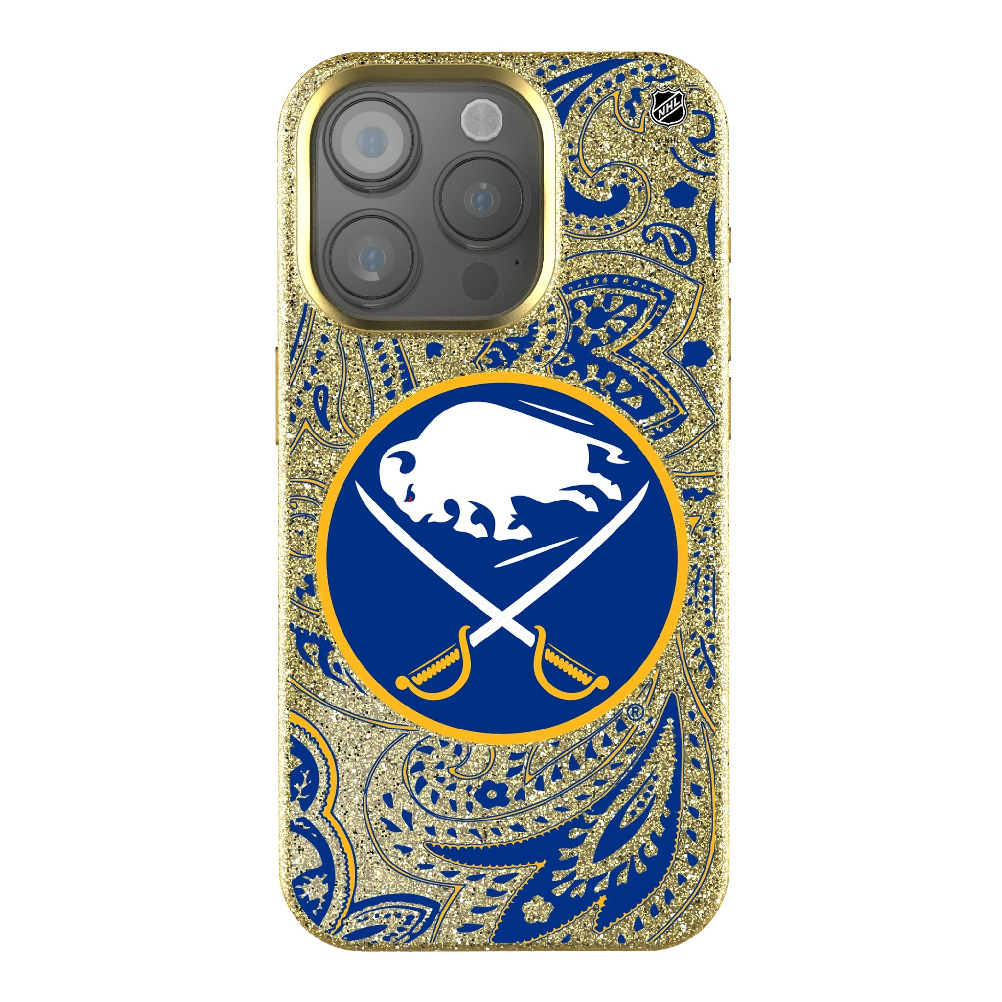 Buffalo Sabres Paisley Bling Phone Case