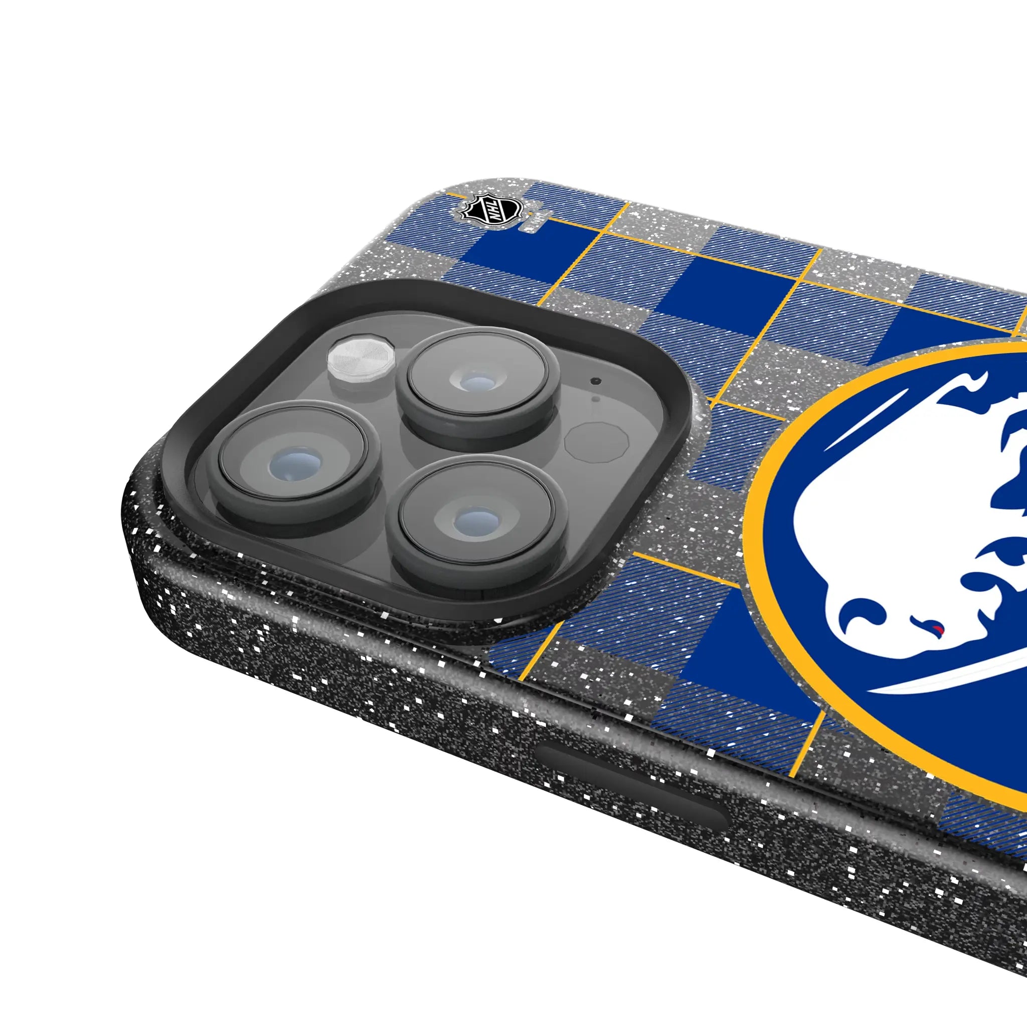 Buffalo Sabres Plaid Bling Phone Case