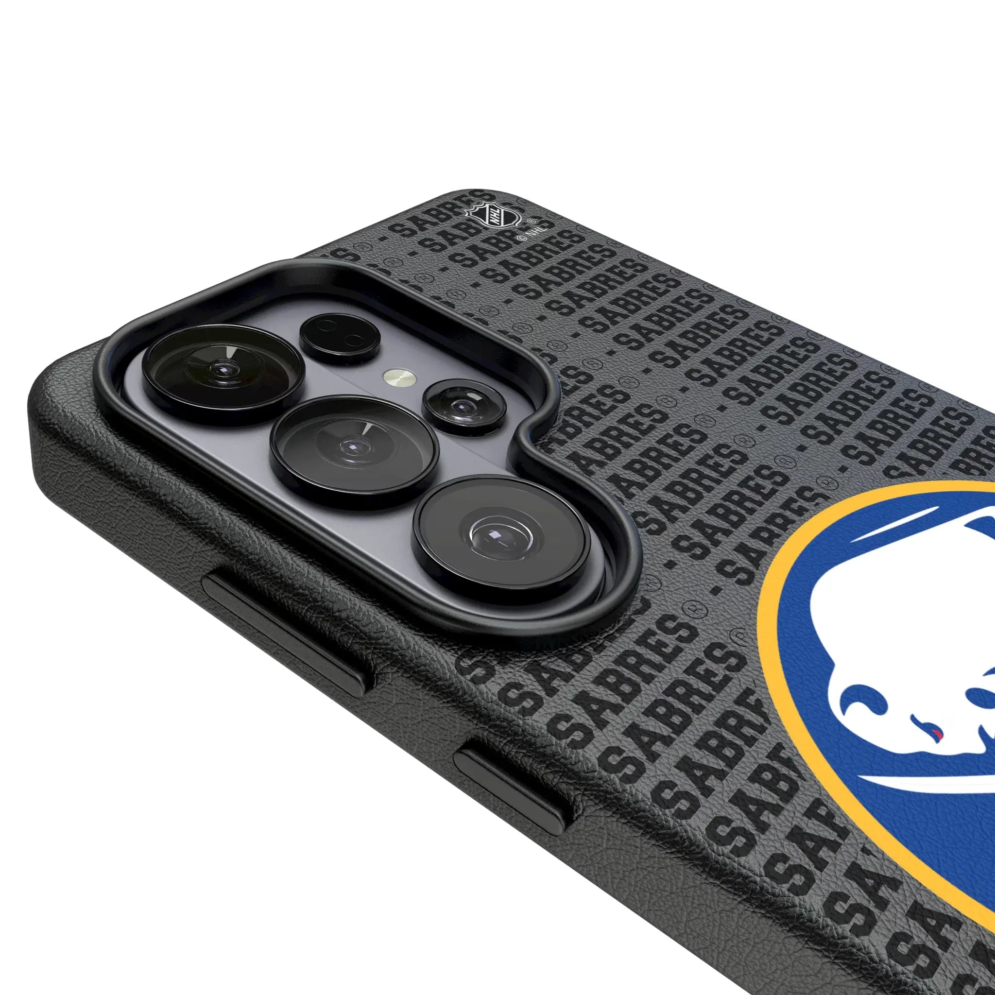 Buffalo Sabres Text Backdrop MagSafe Compatible Phone Case for Samsung Galaxy