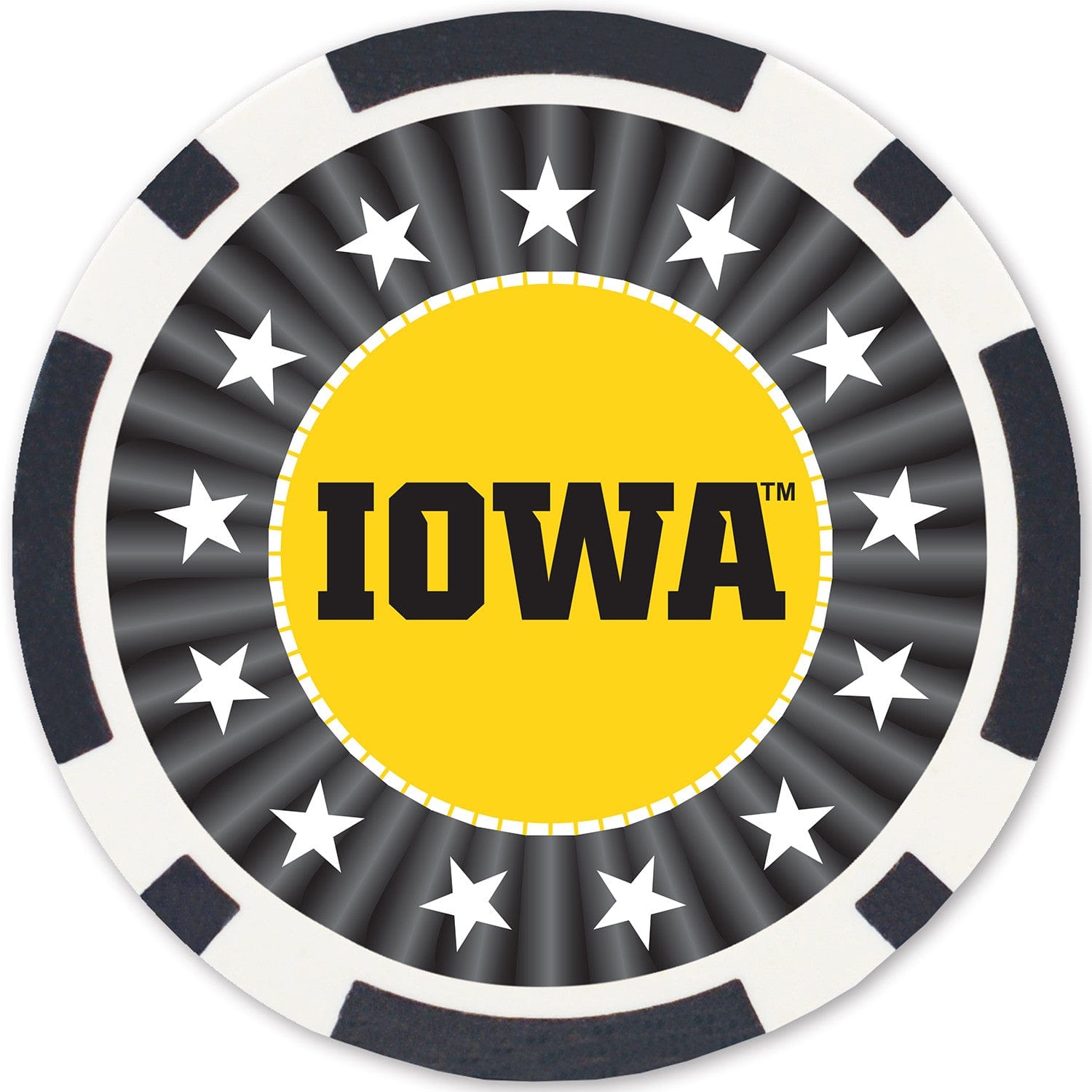 Iowa Hawkeyes 100 Piece Poker Chip Set