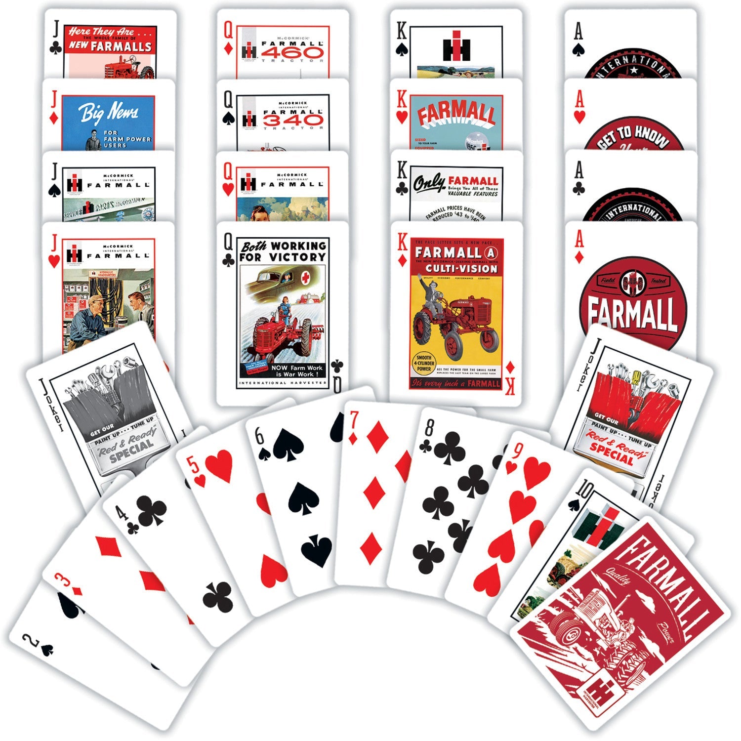 Case IH - Farmall Playing Cards - 54 Card Deck - 757 Sports Collectibles