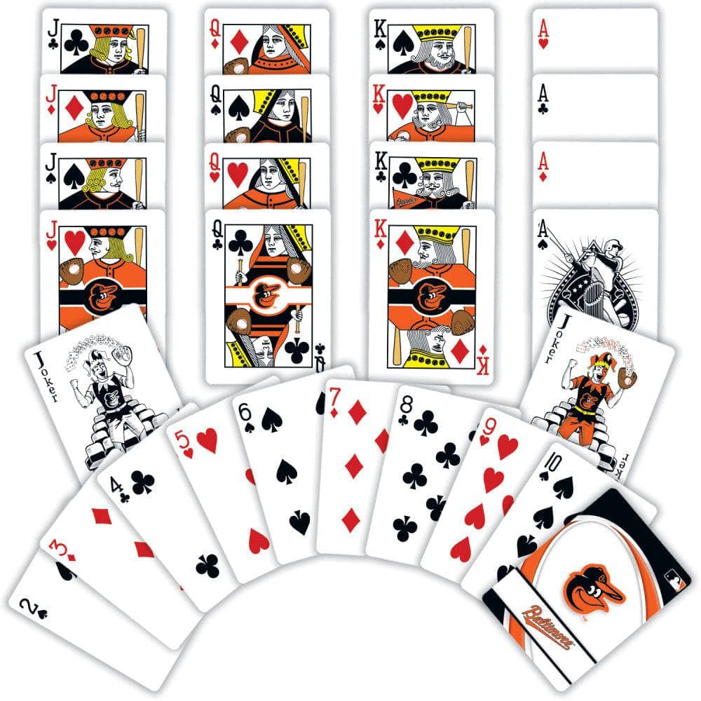 Baltimore Orioles 54-Card Deck Playing Cards - Sports Gifts, Sports Memorabilia, Sports Collectibles, Fan Shop