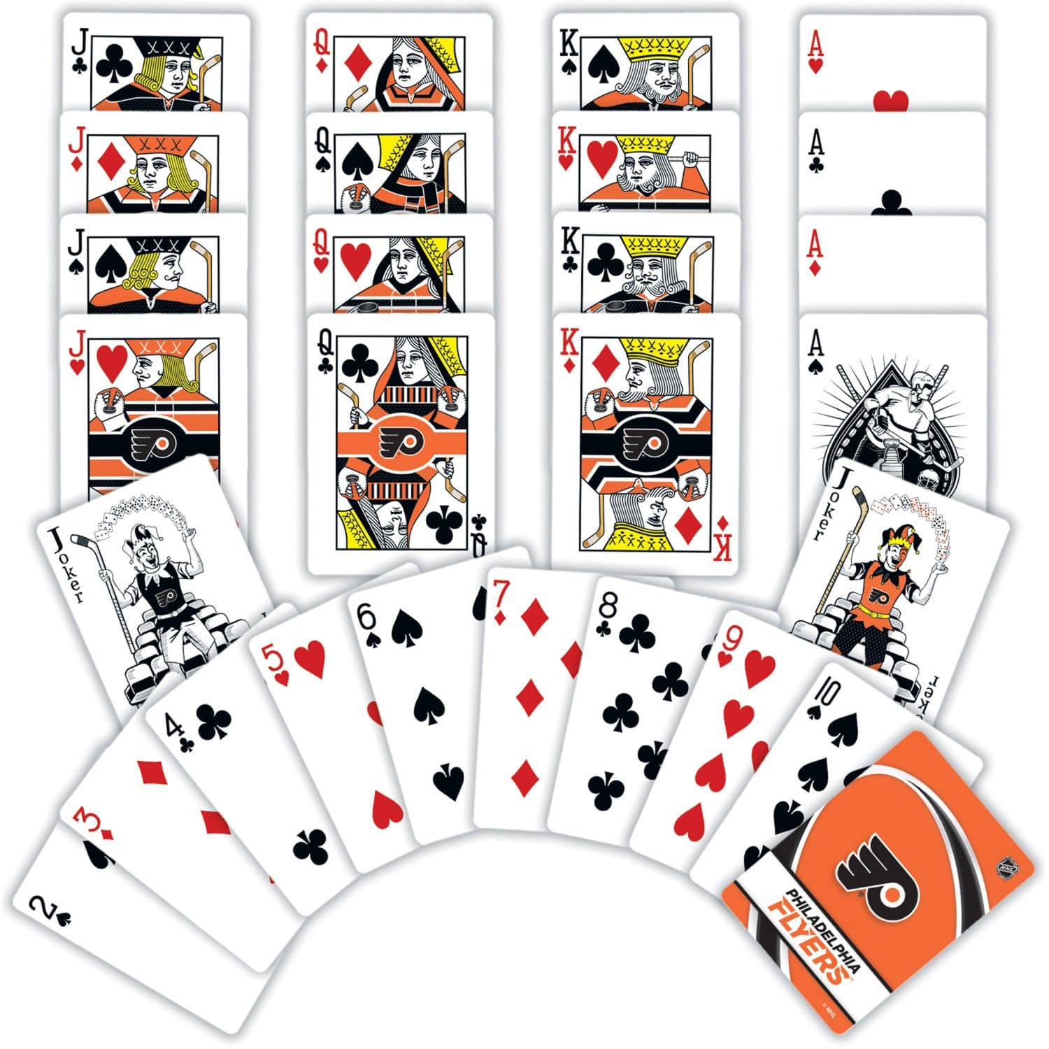 Philadelphia Flyers 54-Card Deck Playing Cards - Sports Gifts, Sports Memorabilia, Sports Collectibles, Fan Shop