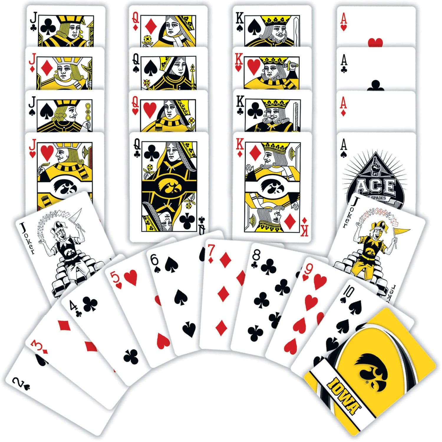 Iowa Hawkeyes 54-Card Playing Deck - Sports Gifts, Sports Memorabilia, Sports Collectibles, Fan Shop