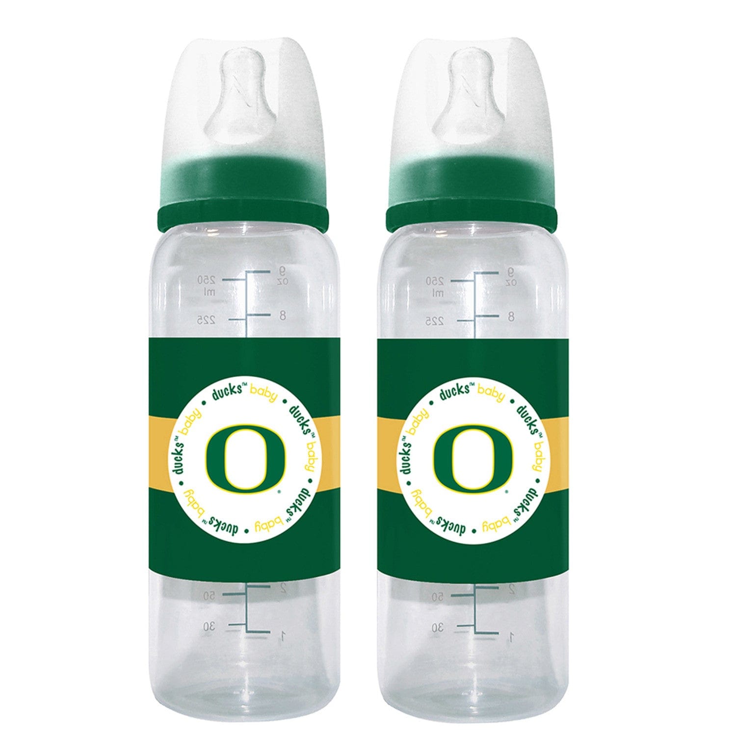 Oregon Ducks 9oz Baby Bottles - 2-Pack - Sports Gifts, Sports Memorabilia, Sports Collectibles, Fan Shop