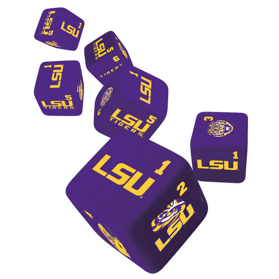 LSU Tigers Dice Set - 19mm - 757 Sports Collectibles