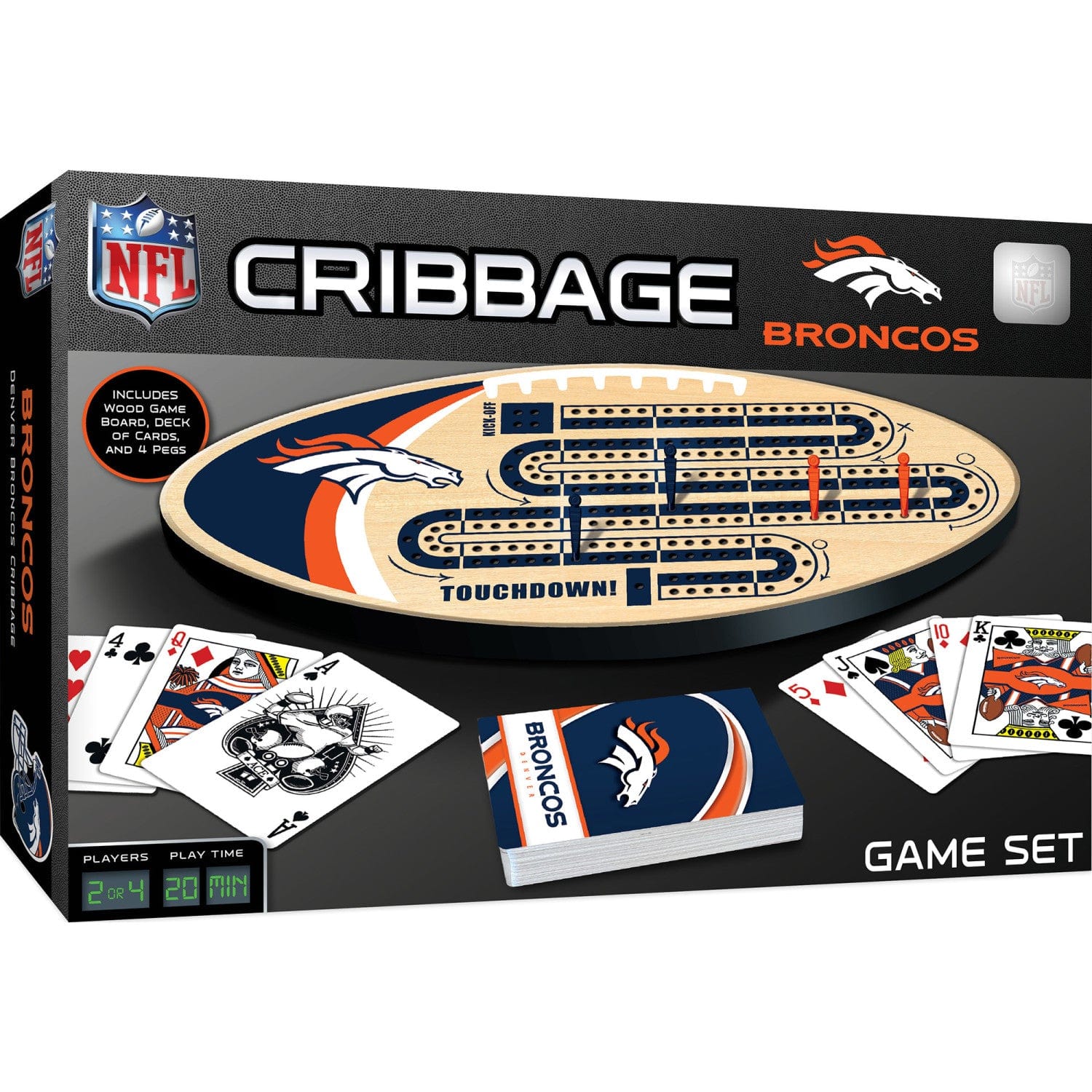 Denver Broncos Cribbage Game
