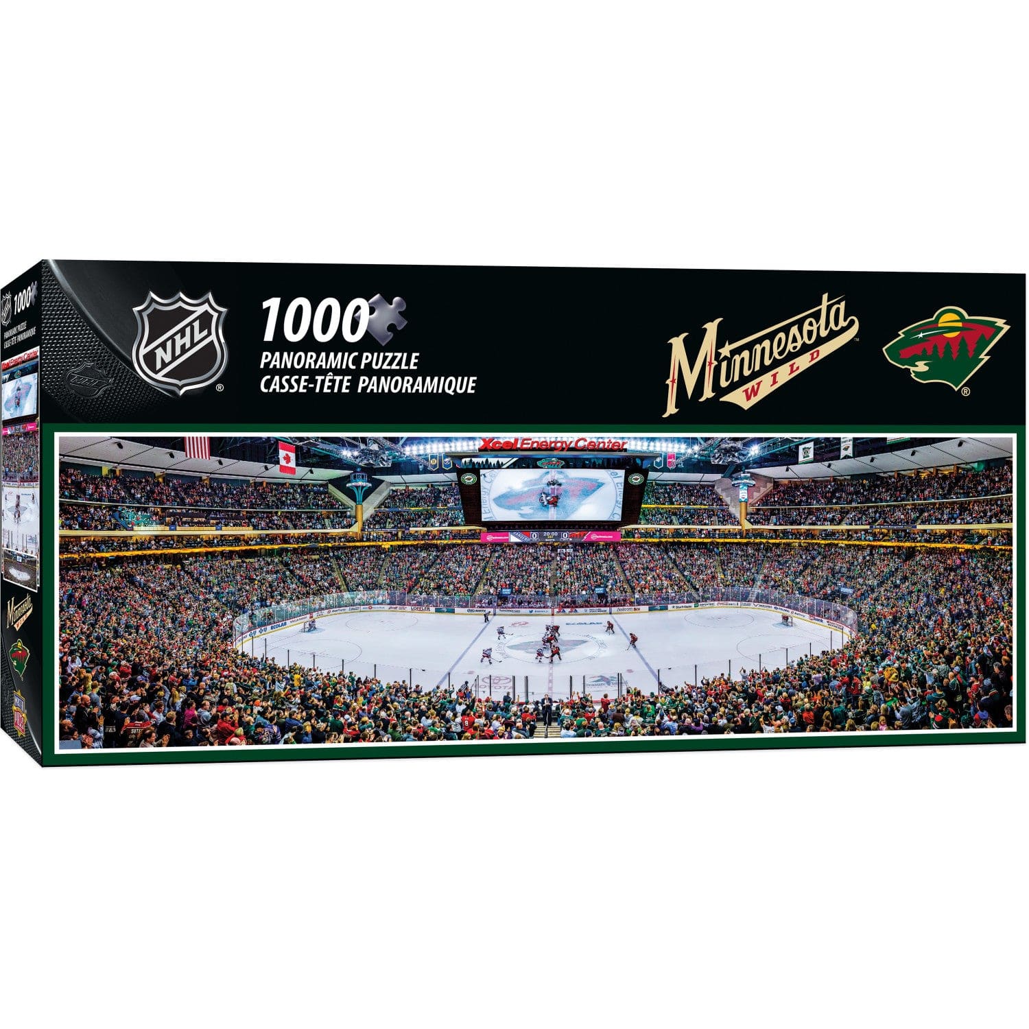 Minnesota Wild 1000 Piece Panoramic Jigsaw Puzzle - Sports Gifts, Sports Memorabilia, Sports Collectibles, Fan Shop