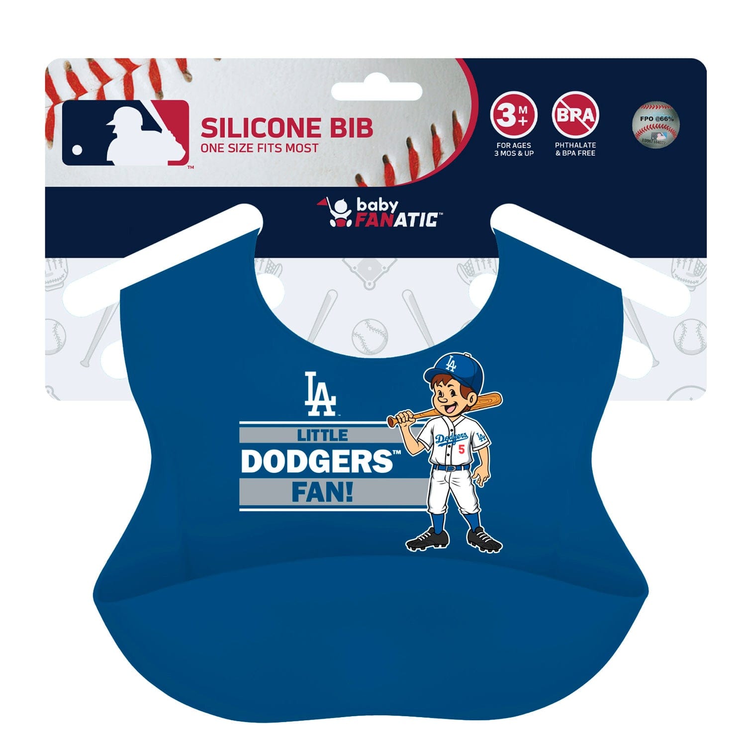 Los Angeles Dodgers Silicone Bib - Official MLB Baby Gear - Sports Gifts, Sports Memorabilia, Sports Collectibles, Fan Shop