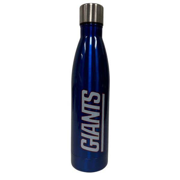 New York Giants Water Bottles - Blue Stainless Steel - 18oz