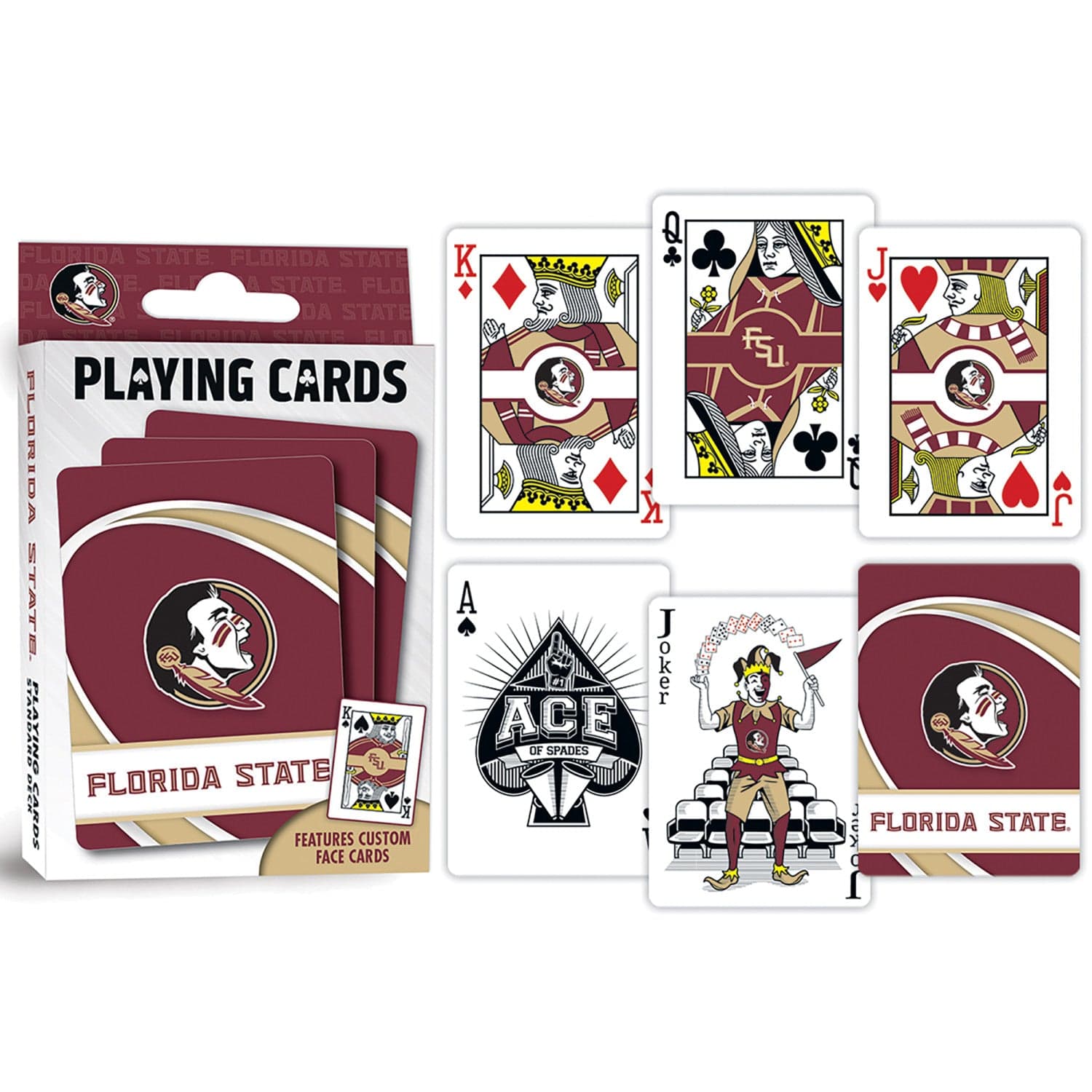 Florida State Seminoles 54-Card Deck Playing Cards