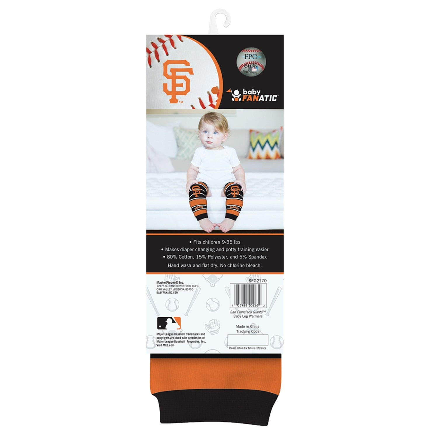 San Francisco Giants Infant Leg Warmers - Sports Gifts, Sports Memorabilia, Sports Collectibles, Fan Shop