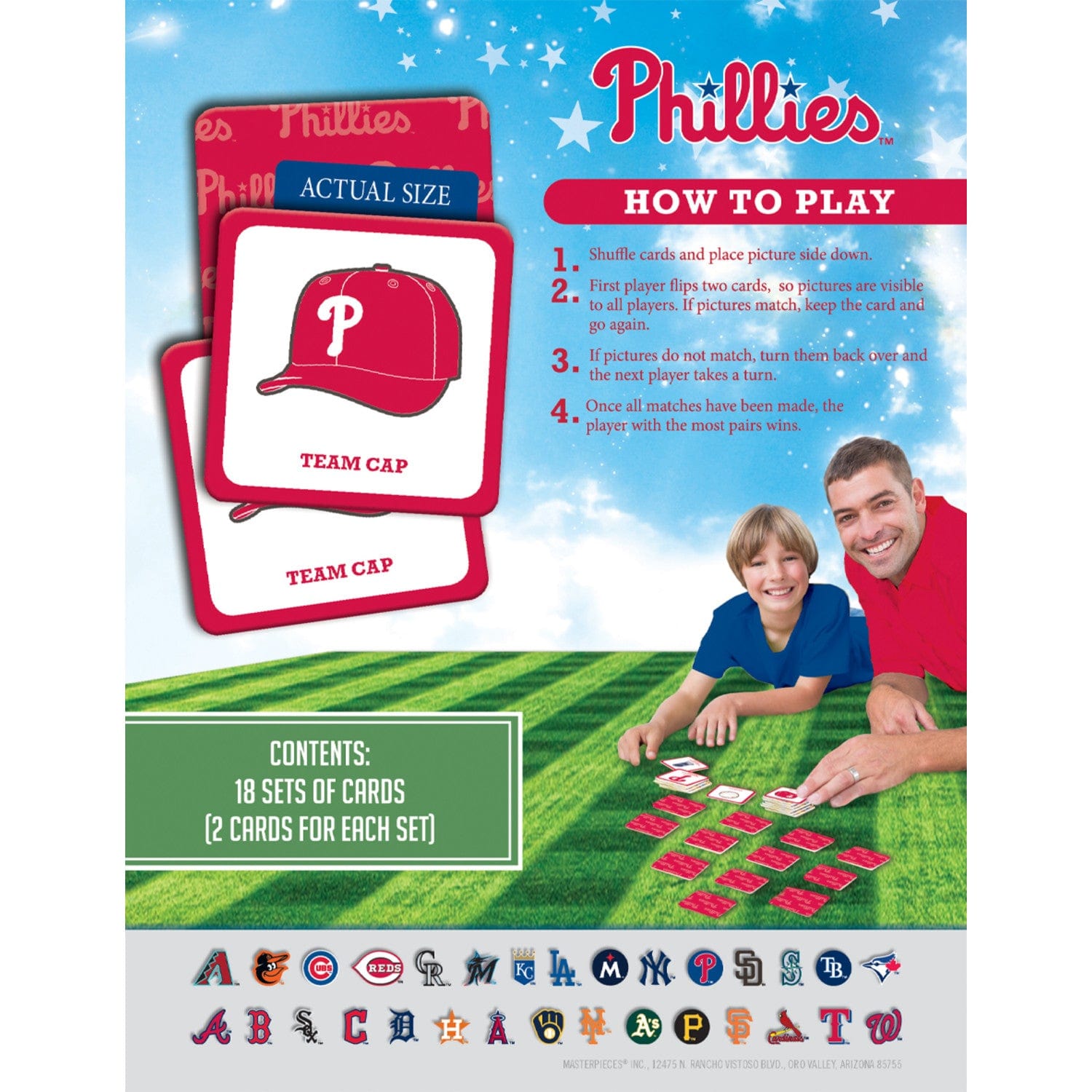 Philadelphia Phillies Memory Match Game - Sports Gifts, Sports Memorabilia, Sports Collectibles, Fan Shop