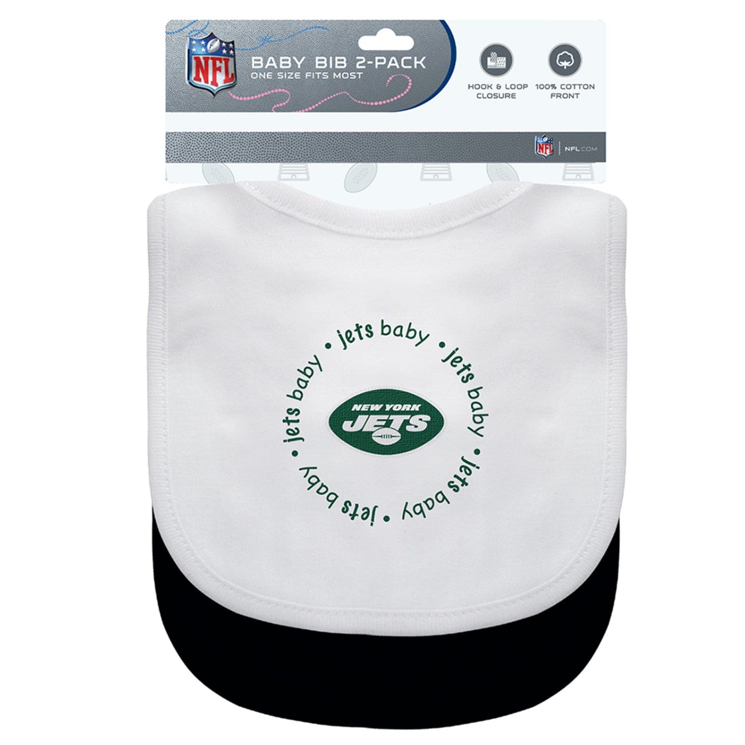 New York Jets Baby Bibs 2-Pack - Sports Gifts, Sports Memorabilia, Sports Collectibles, Fan Shop
