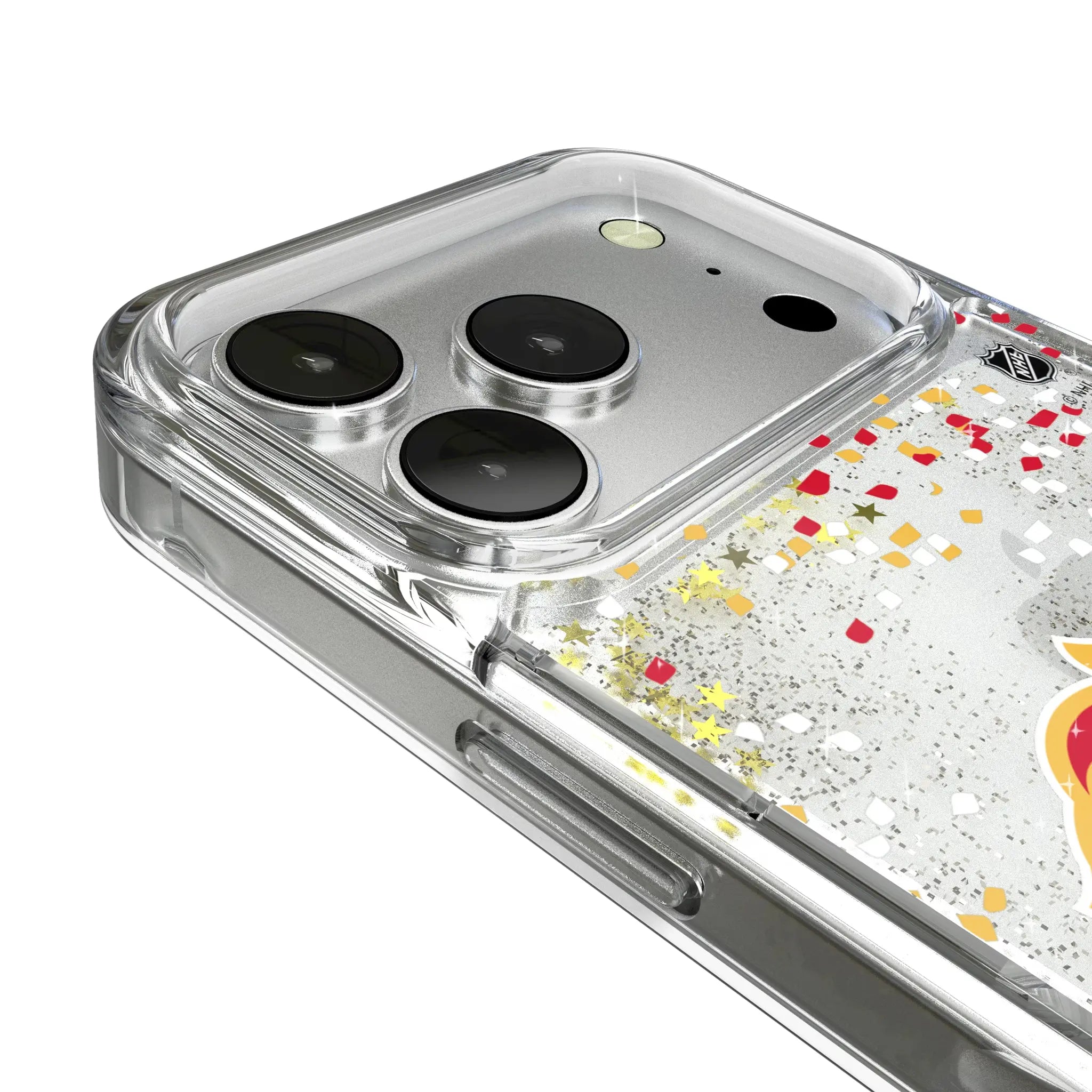 Calgary Flames Confetti Glitter Phone Case