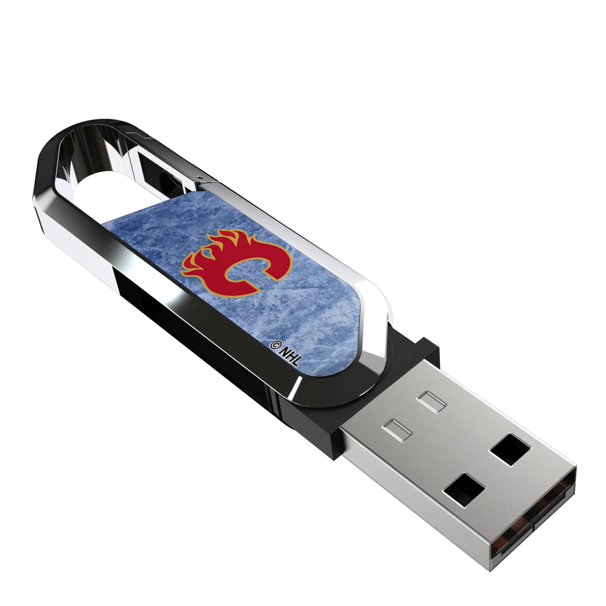 Calgary Flames Ice Flood USB 32GB Clip Style Flash Drive