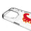 Calgary Flames Ice Stripe Clear Phone Case for Apple iPhone