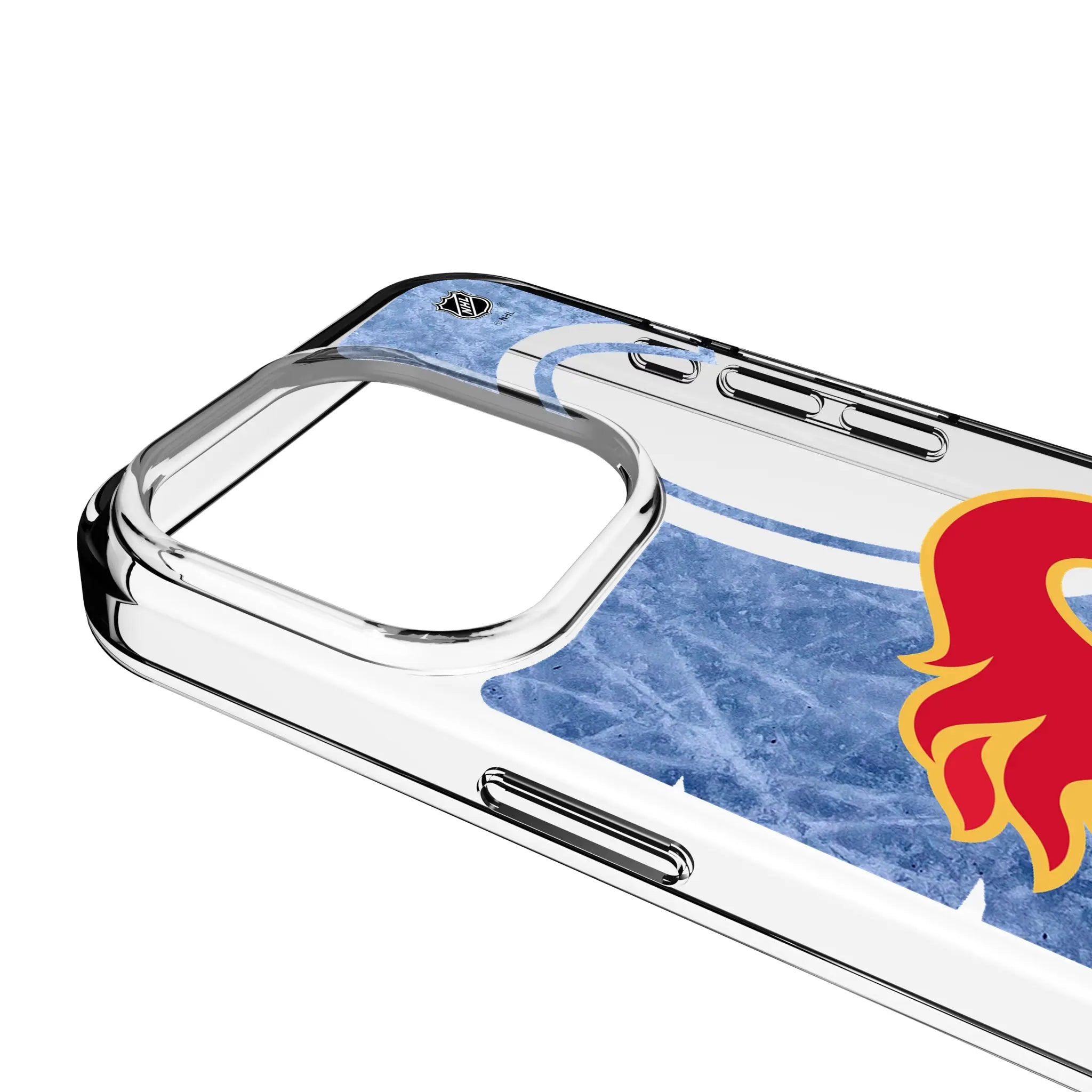 Calgary Flames Ice Tilt Clear Phone Case for Apple iPhone