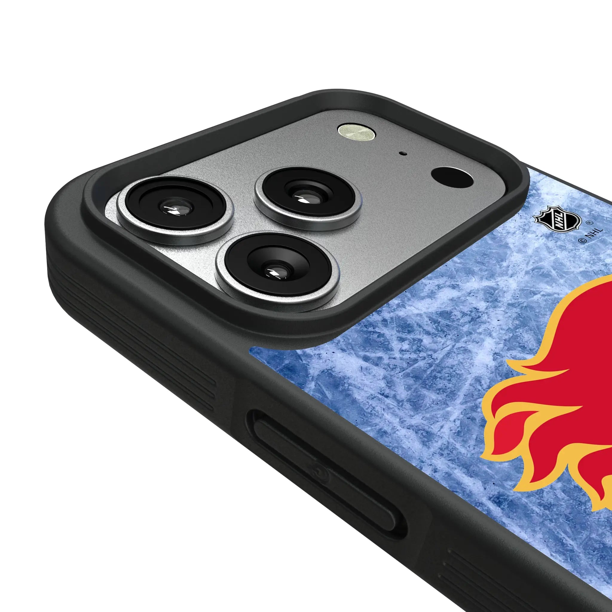 Calgary Flames Ice Wordmark Bump Phone Case