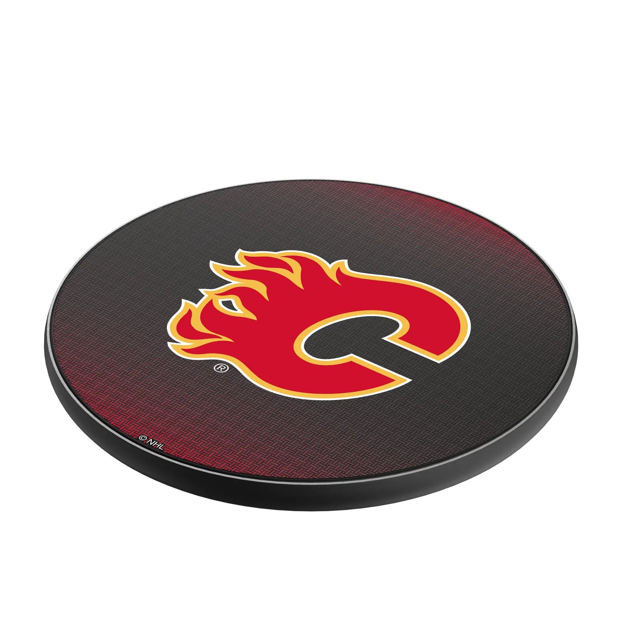 Calgary Flames Linen 15-Watt Wireless Charger