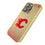 Calgary Flames Linen Bling Phone Case for Apple iPhone