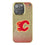 Calgary Flames Linen Bling Phone Case for Apple iPhone
