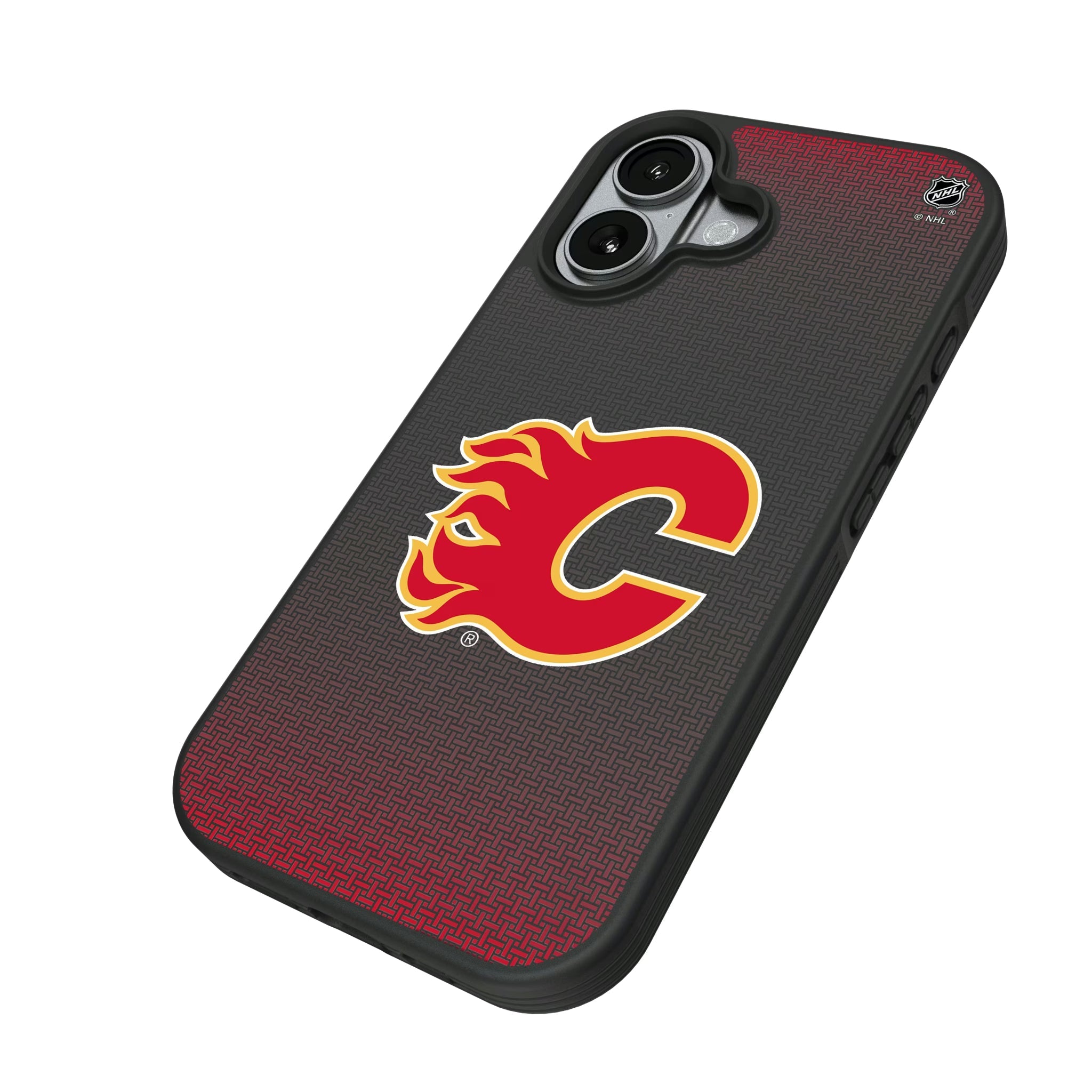 Calgary Flames Linen Bump Phone Case - Sports Gifts, Sports Memorabilia, Sports Collectibles, Fan Shop
