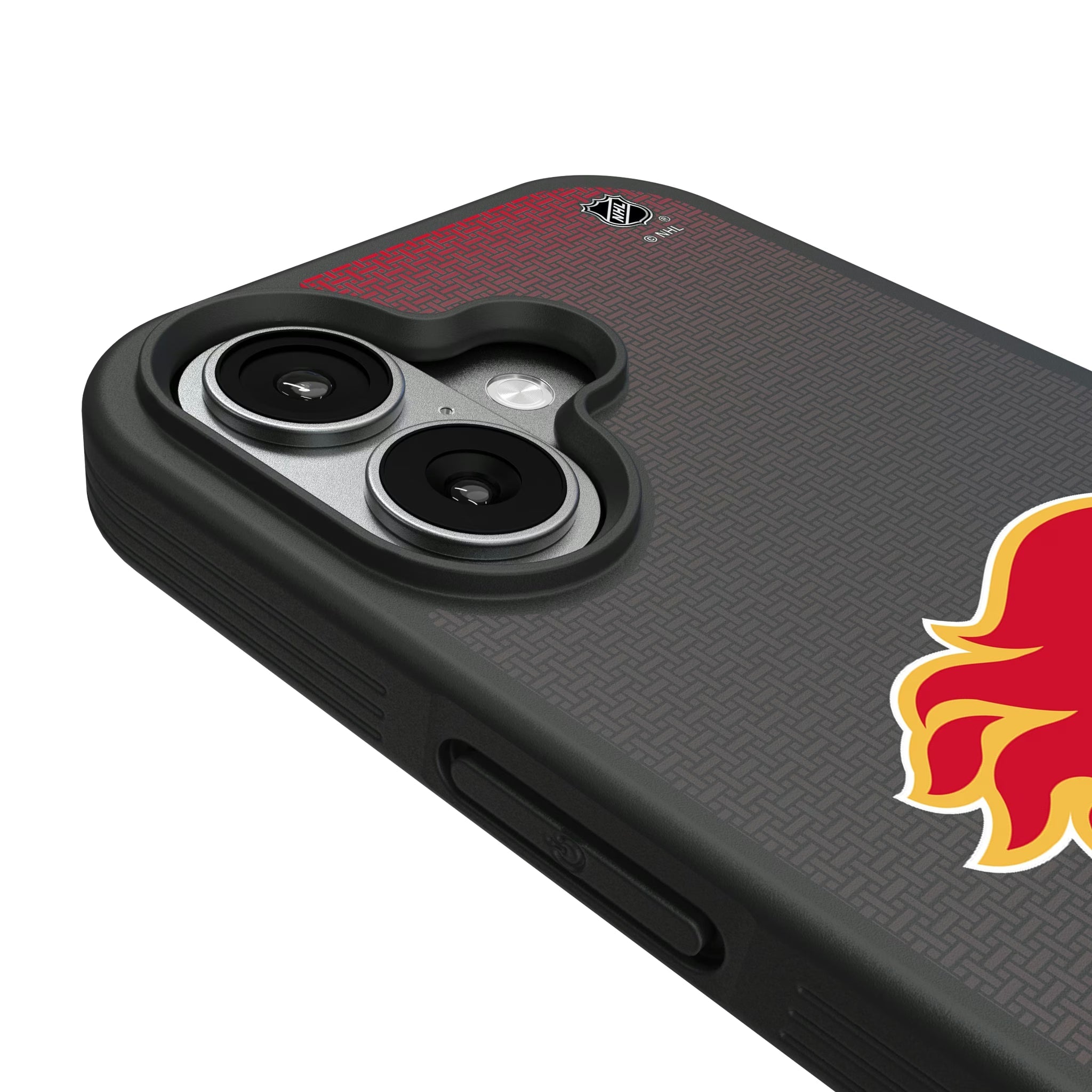 Calgary Flames Linen Bump Phone Case - Sports Gifts, Sports Memorabilia, Sports Collectibles, Fan Shop