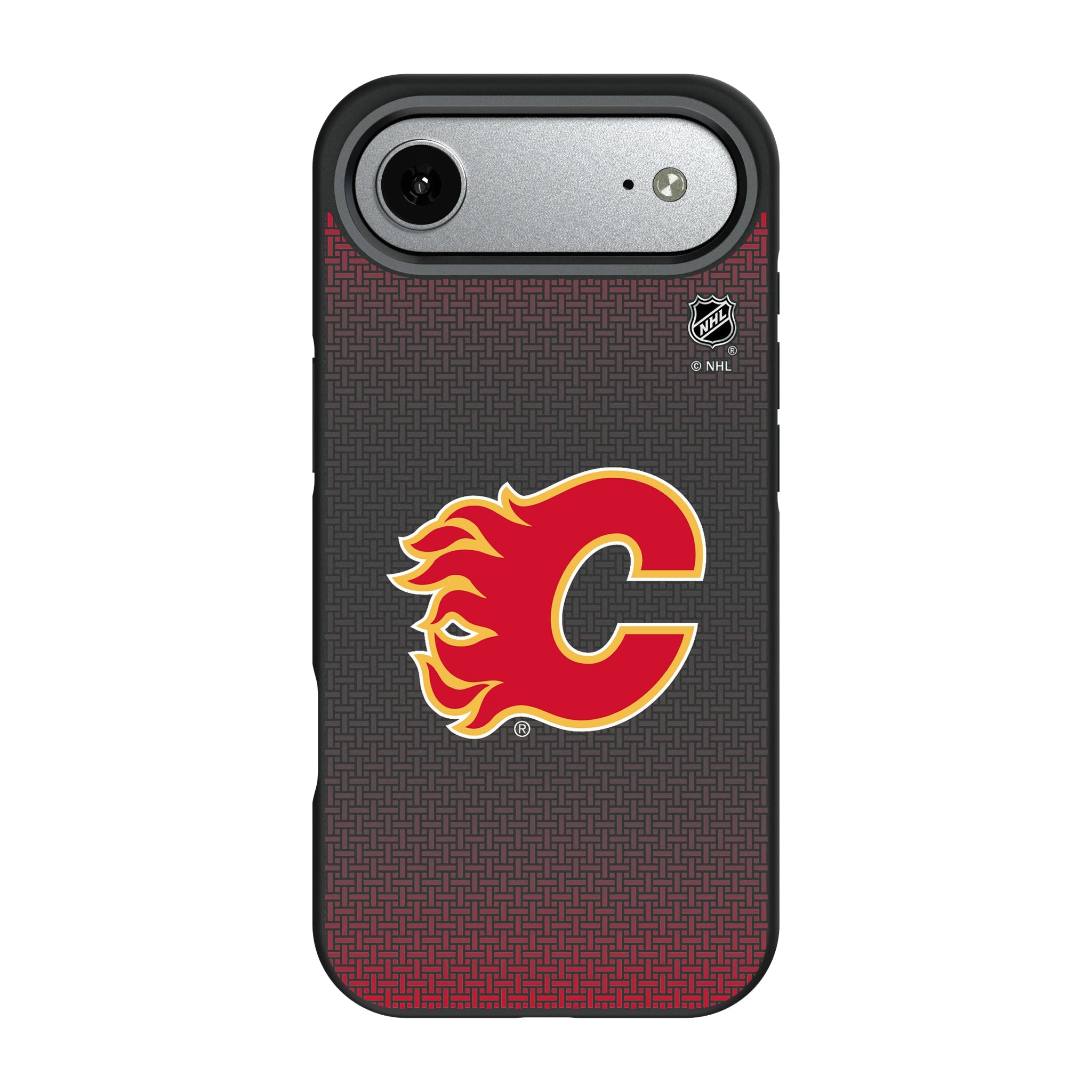 Calgary Flames Linen Bump Phone Case - Sports Gifts, Sports Memorabilia, Sports Collectibles, Fan Shop