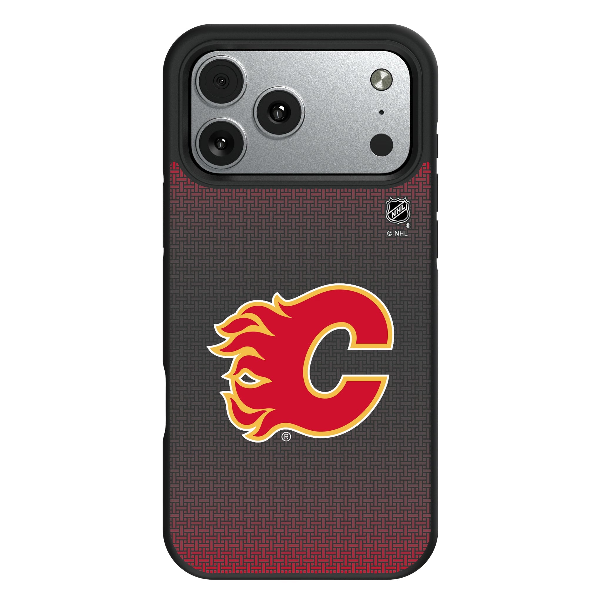 Calgary Flames Linen Bump Phone Case - Sports Gifts, Sports Memorabilia, Sports Collectibles, Fan Shop