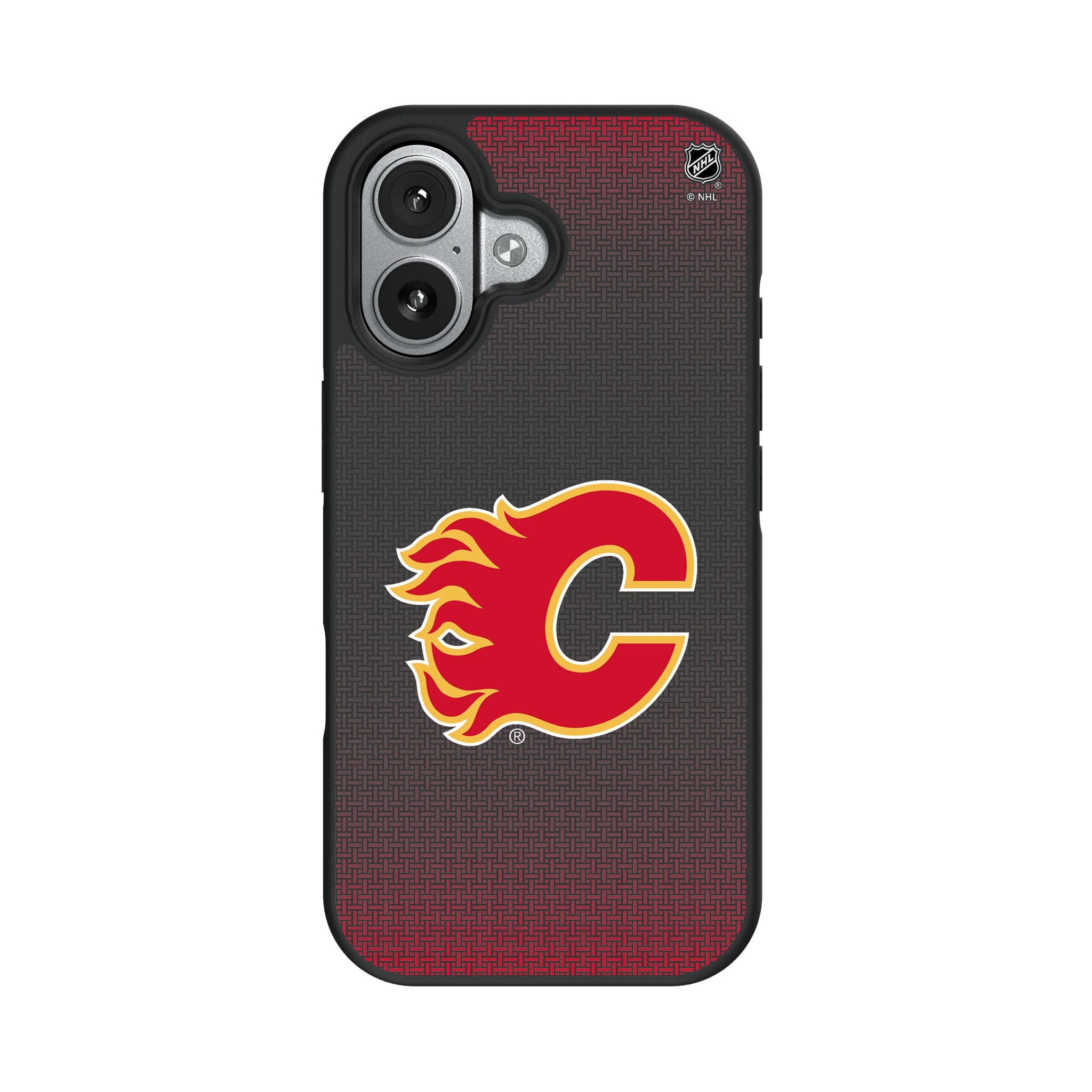 Calgary Flames Linen Bump Phone Case - Sports Gifts, Sports Memorabilia, Sports Collectibles, Fan Shop