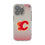 Calgary Flames Linen Clear Phone Case for Apple iPhone