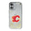 Calgary Flames Linen Glitter Phone Case