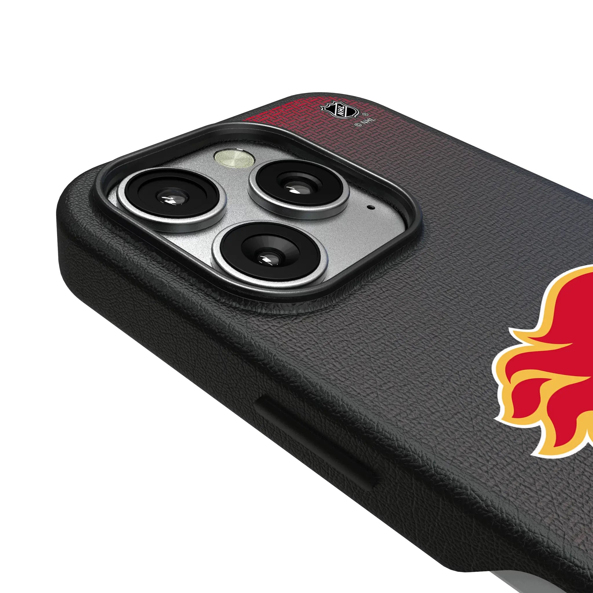 Calgary Flames Linen MagSafe Compatible Phone Case for Apple iPhone