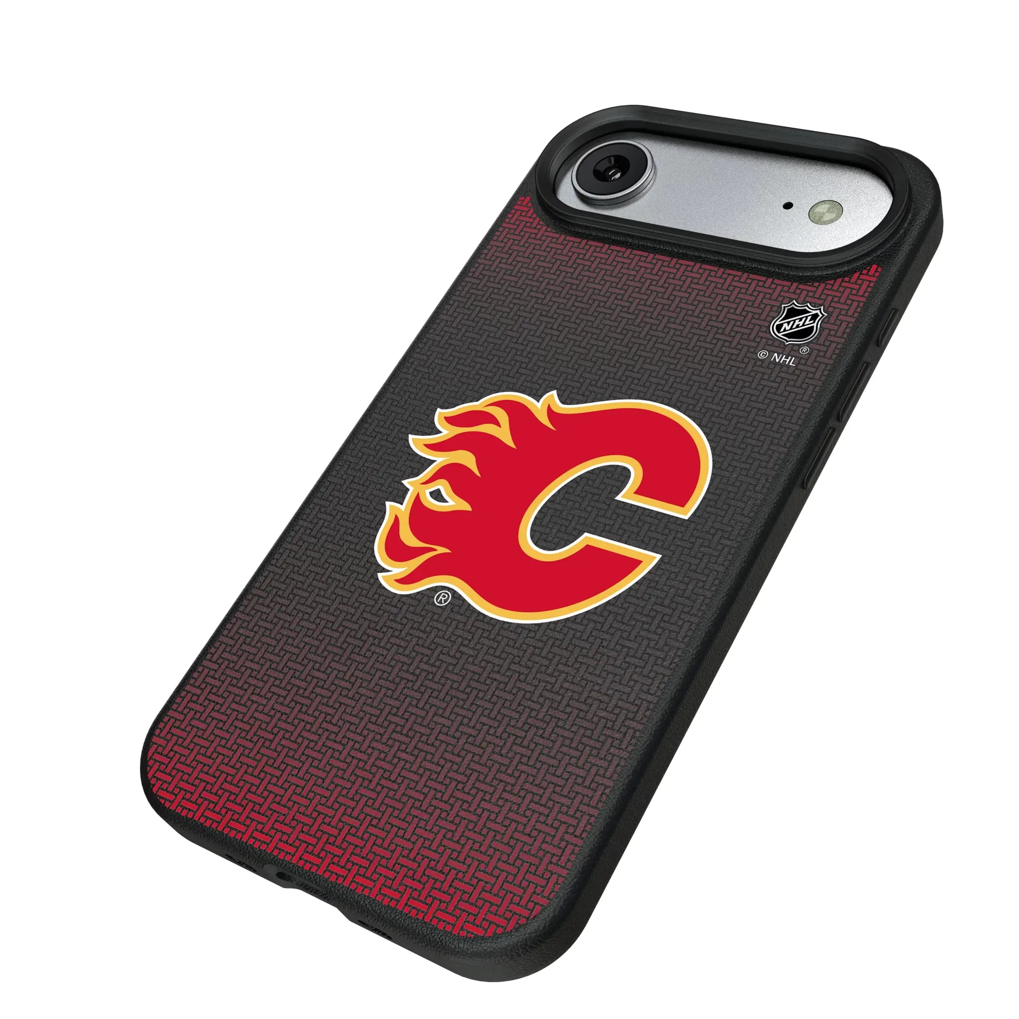 Calgary Flames Linen MagSafe Compatible Phone Case for Apple iPhone