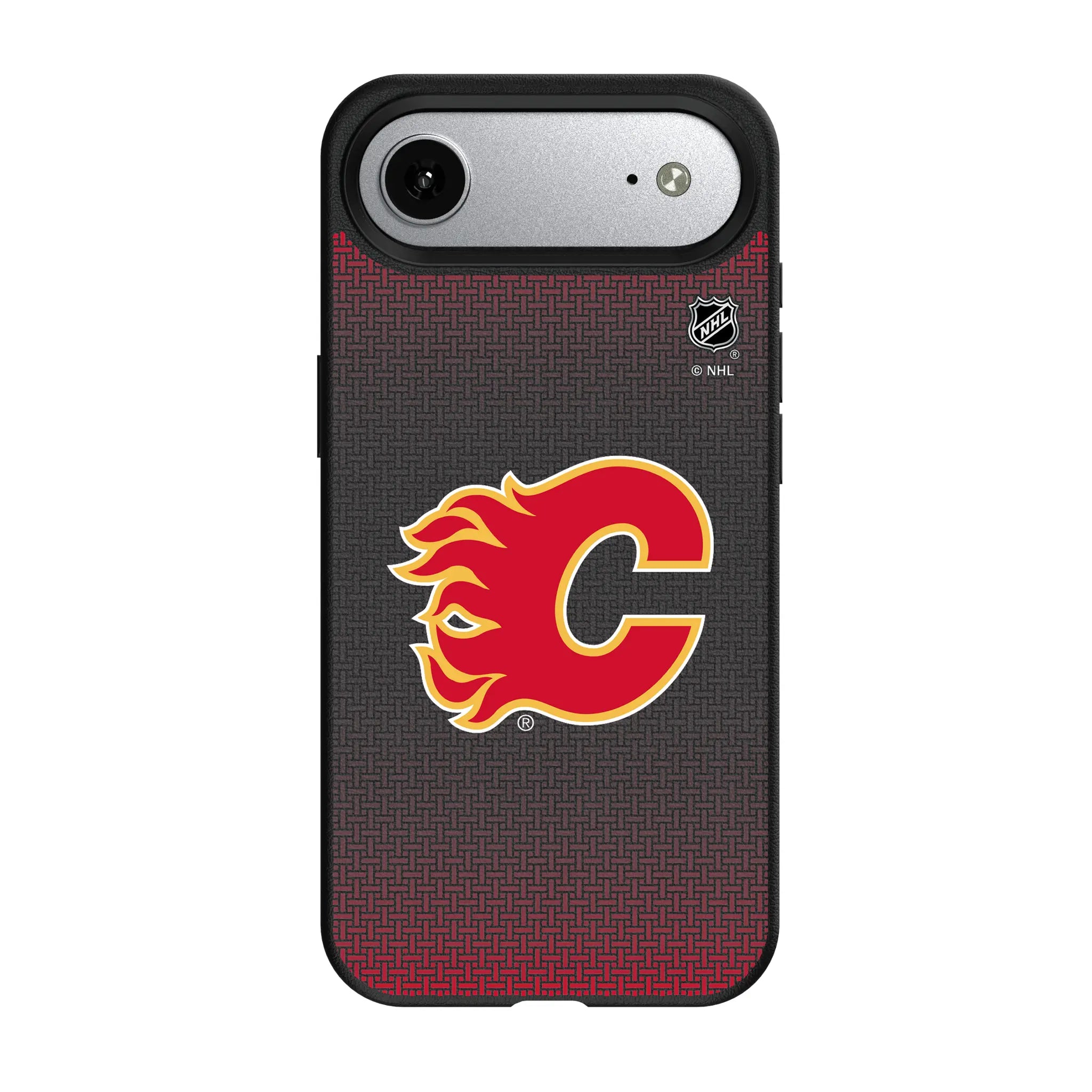 Calgary Flames Linen MagSafe Compatible Phone Case for Apple iPhone