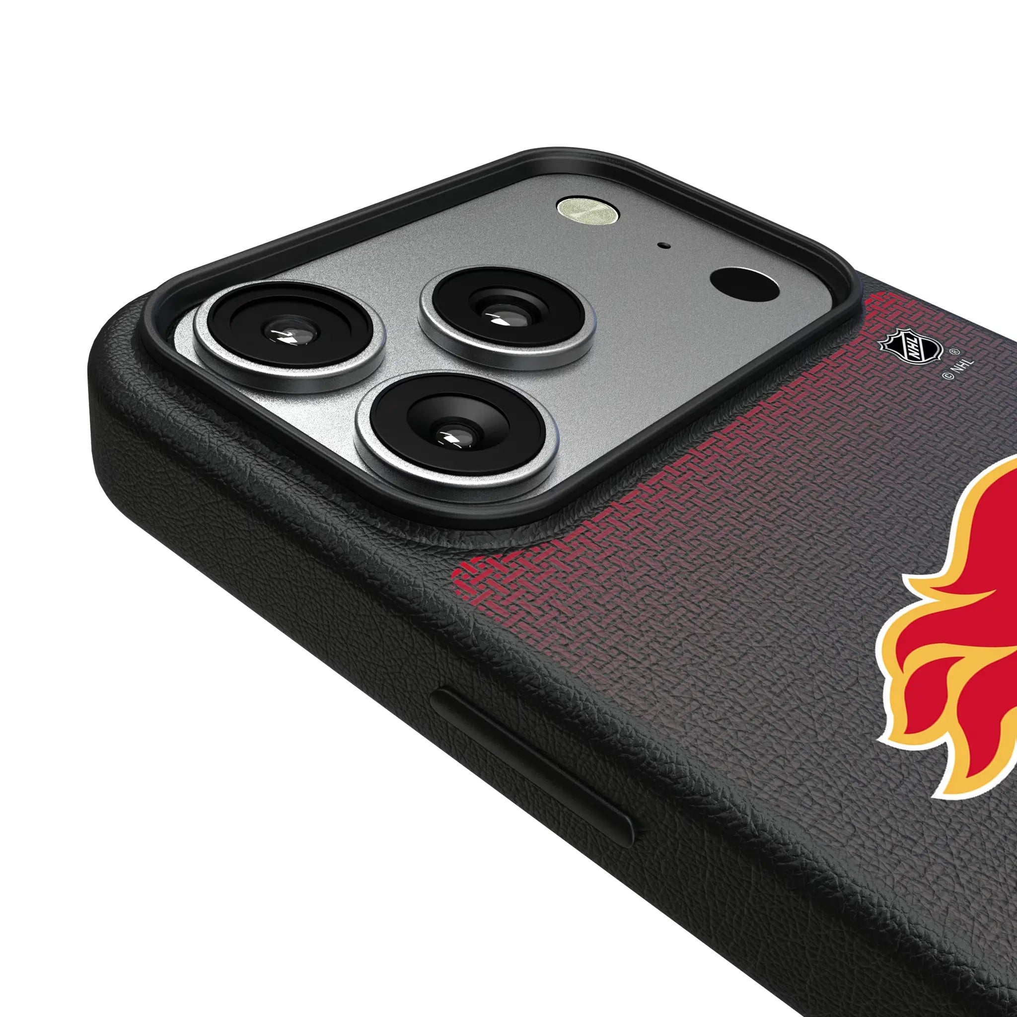 Calgary Flames Linen MagSafe Compatible Phone Case for Apple iPhone