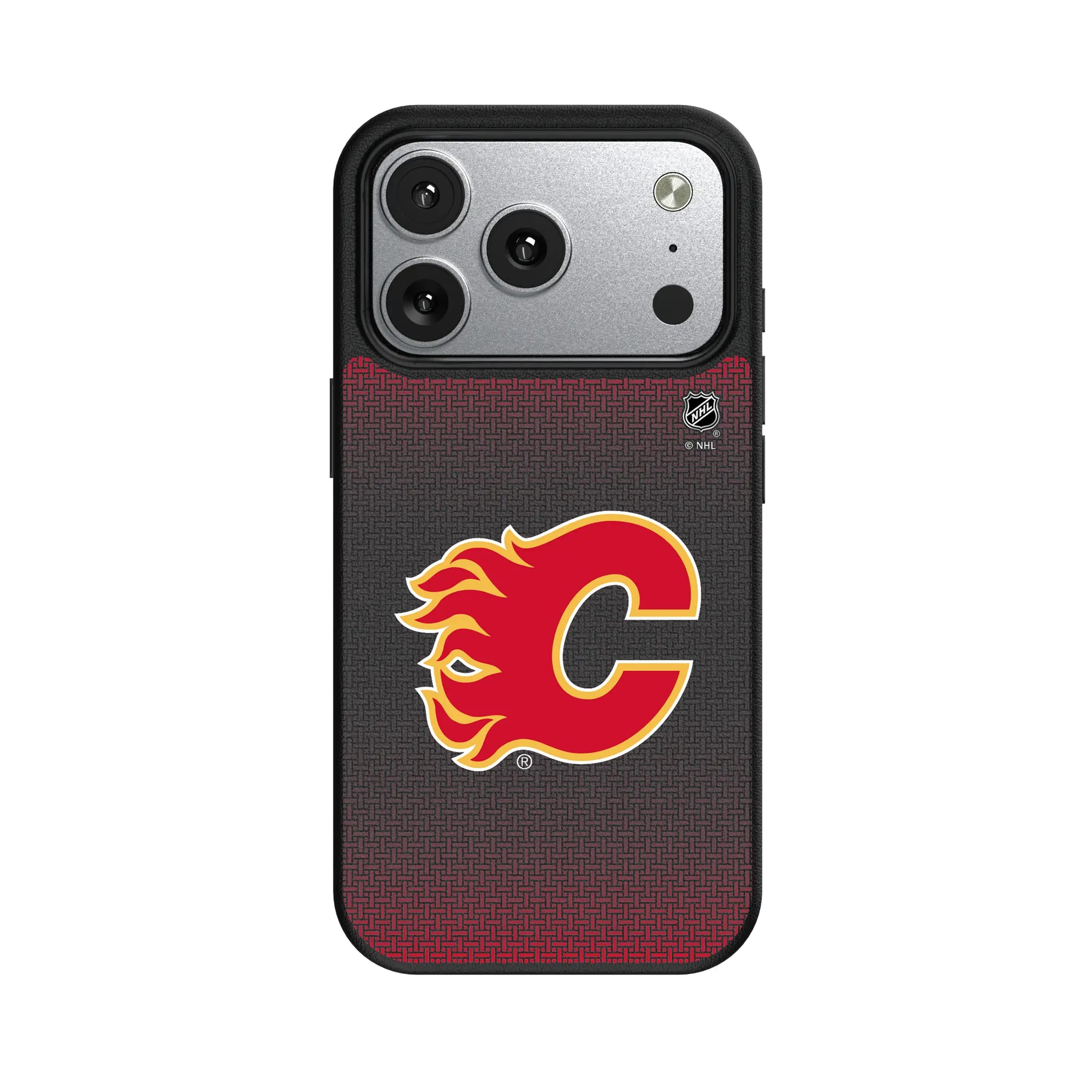 Calgary Flames Linen MagSafe Compatible Phone Case for Apple iPhone