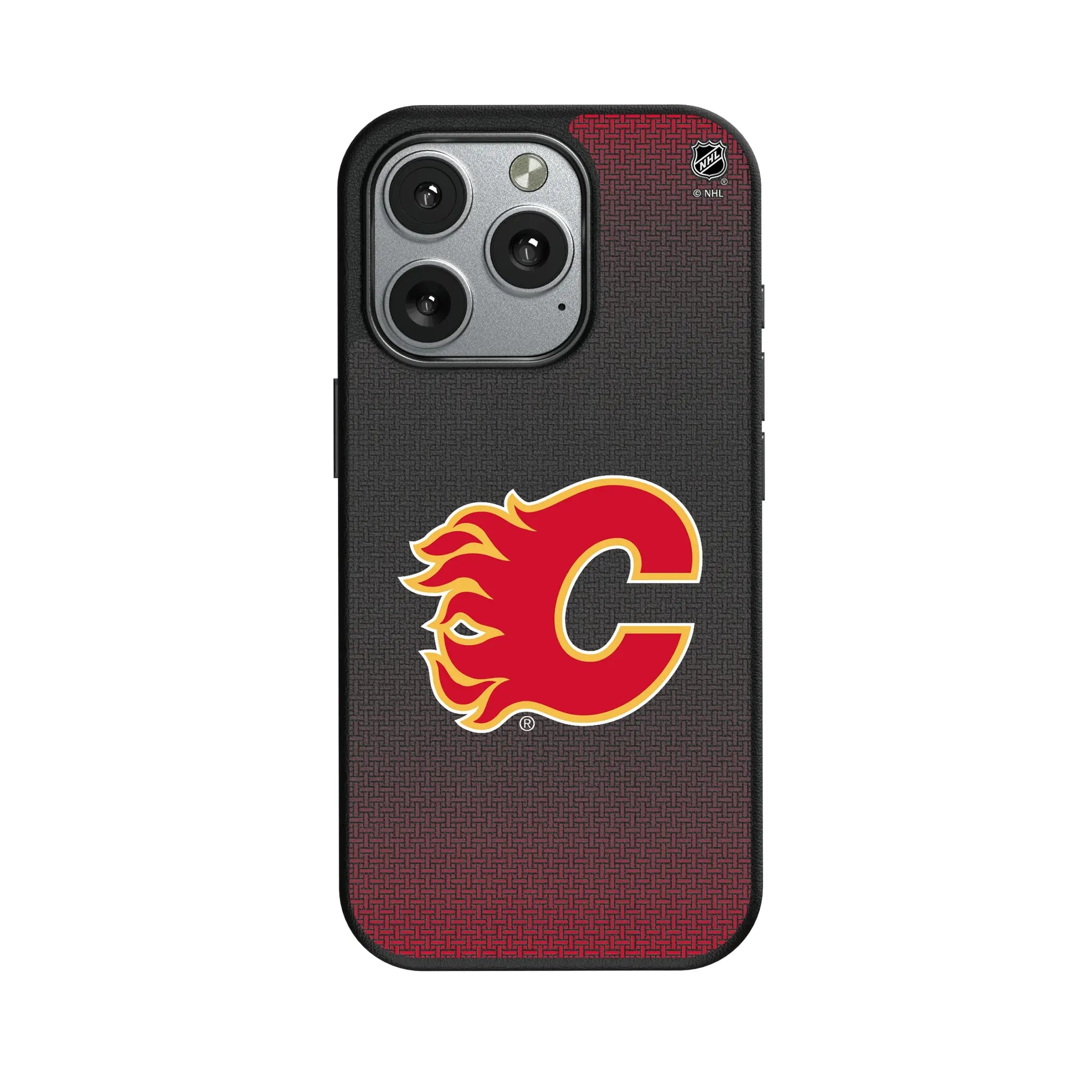 Calgary Flames Linen MagSafe Compatible Phone Case for Apple iPhone
