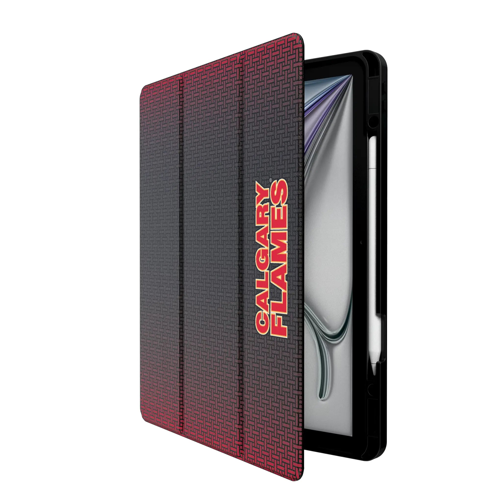 Calgary Flames Linen Tablet Case for Apple iPad