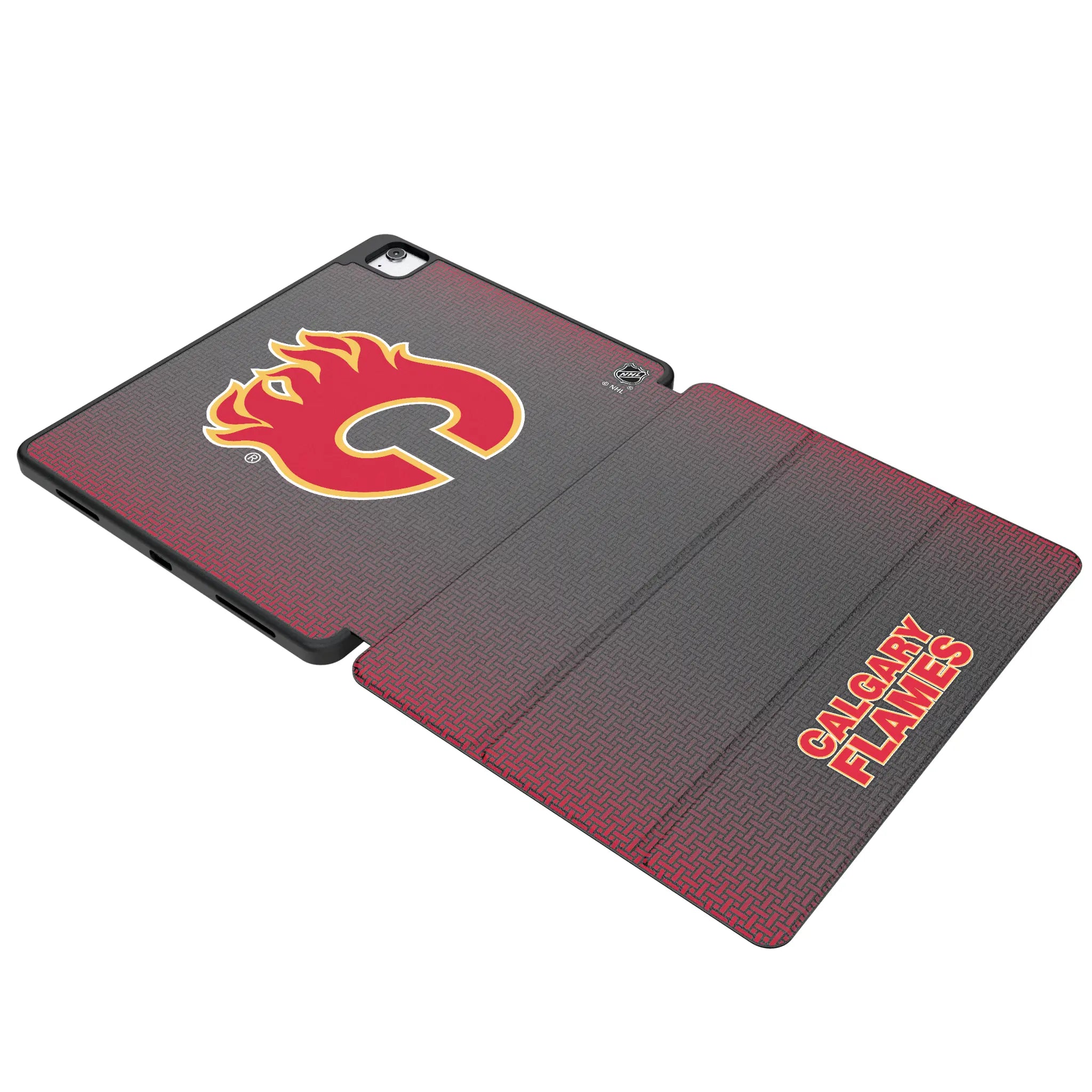 Calgary Flames Linen Tablet Case for Apple iPad