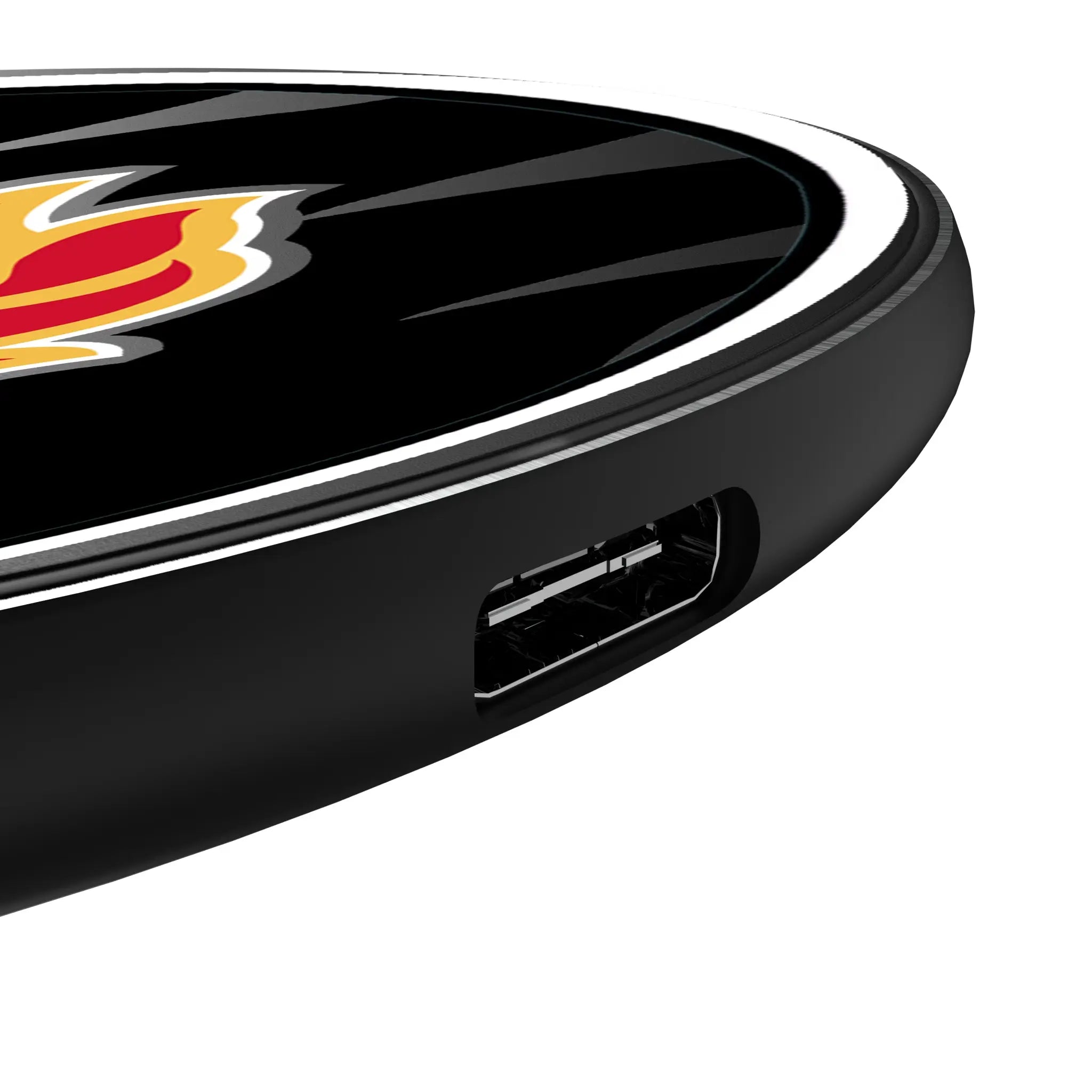 Calgary Flames Monocolor Tilt 15-Watt Wireless Charger