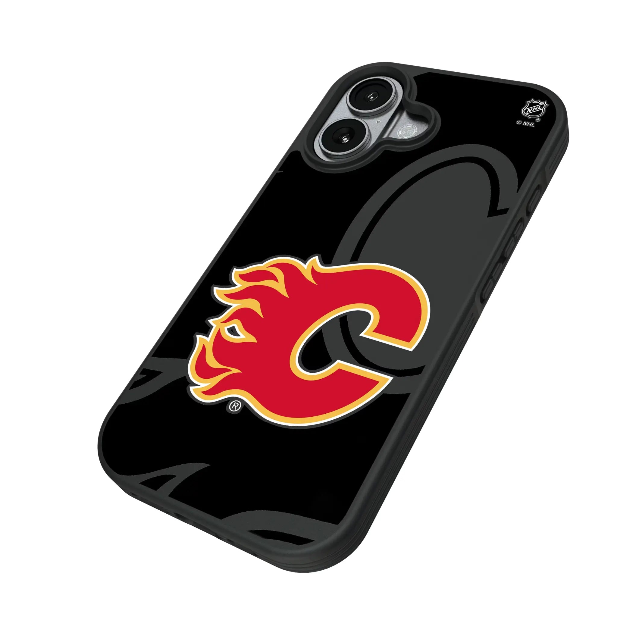 Calgary Flames Monocolor Tilt Bump Phone Case
