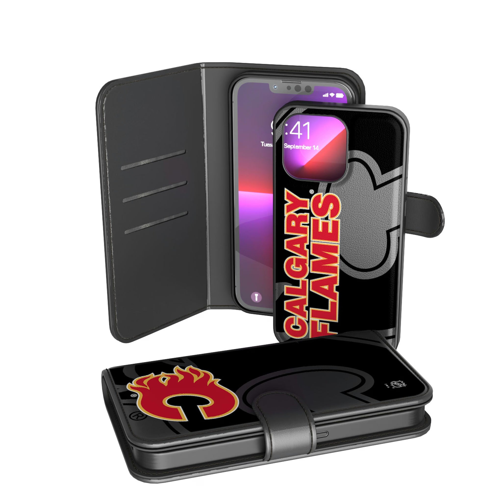 Calgary Flames Tilt Wallet Case - Sports Gifts, Sports Memorabilia, Sports Collectibles, Fan Shop