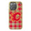 Calgary Flames Plaid Bling Phone Case